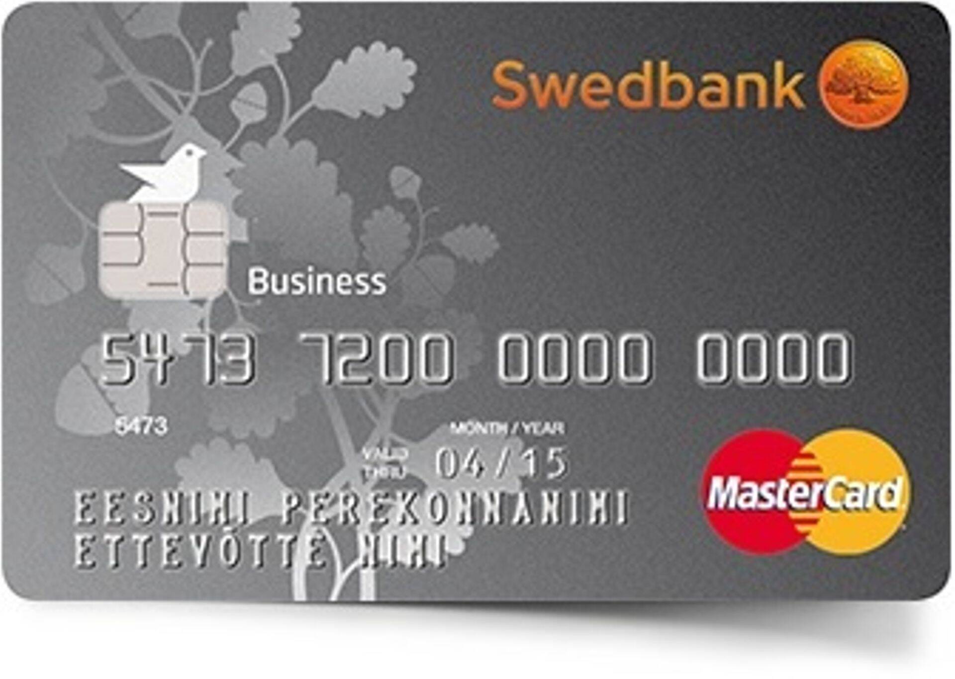 Swedbanki pangakaart.