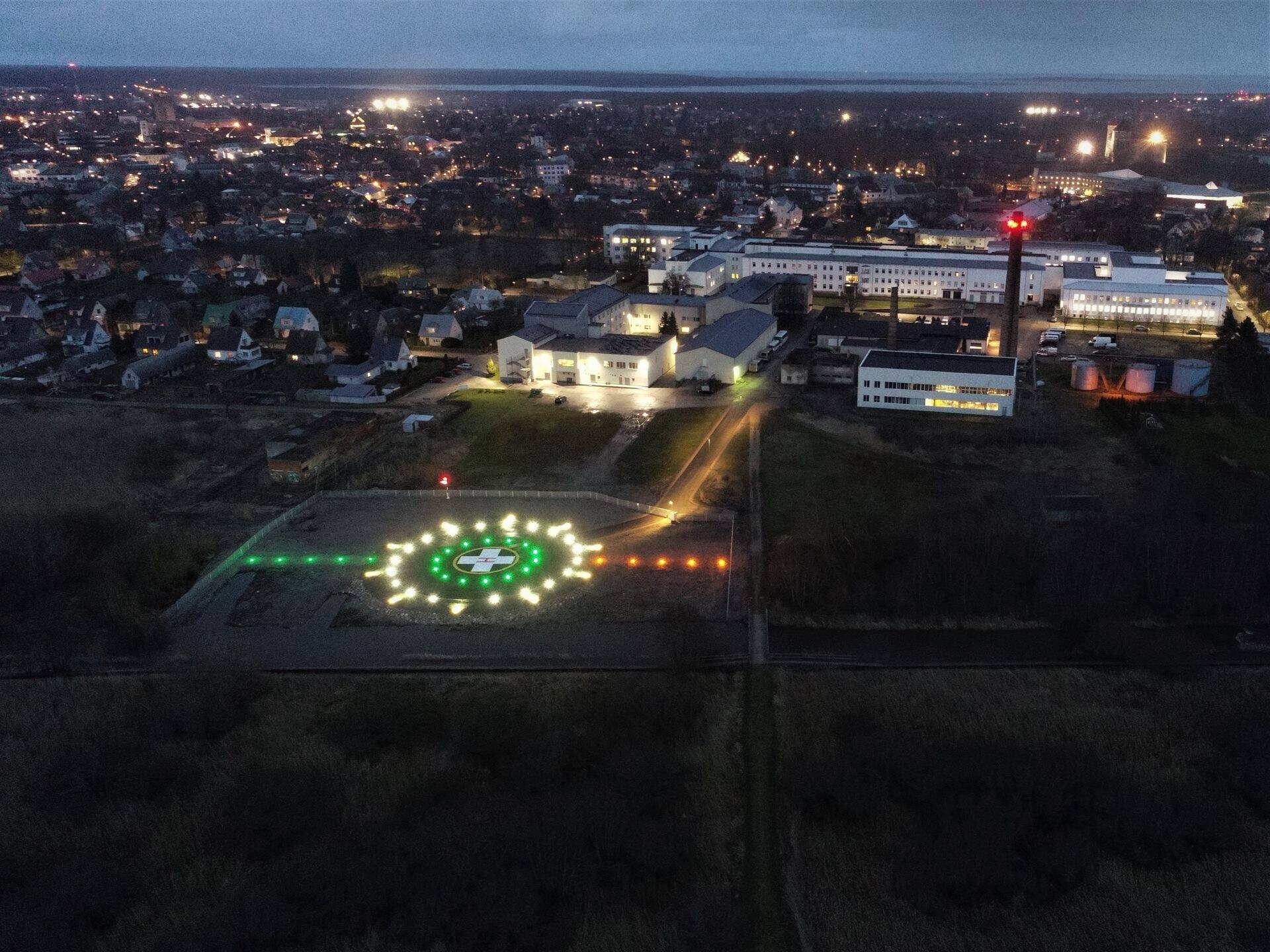 Kaasaegseima tehnilise varustusega meditsiinilendudeks mõeldud Kuressaare kopteriplats, mille elektritööd tegi möödunud aastal Connecto Eesti AS.