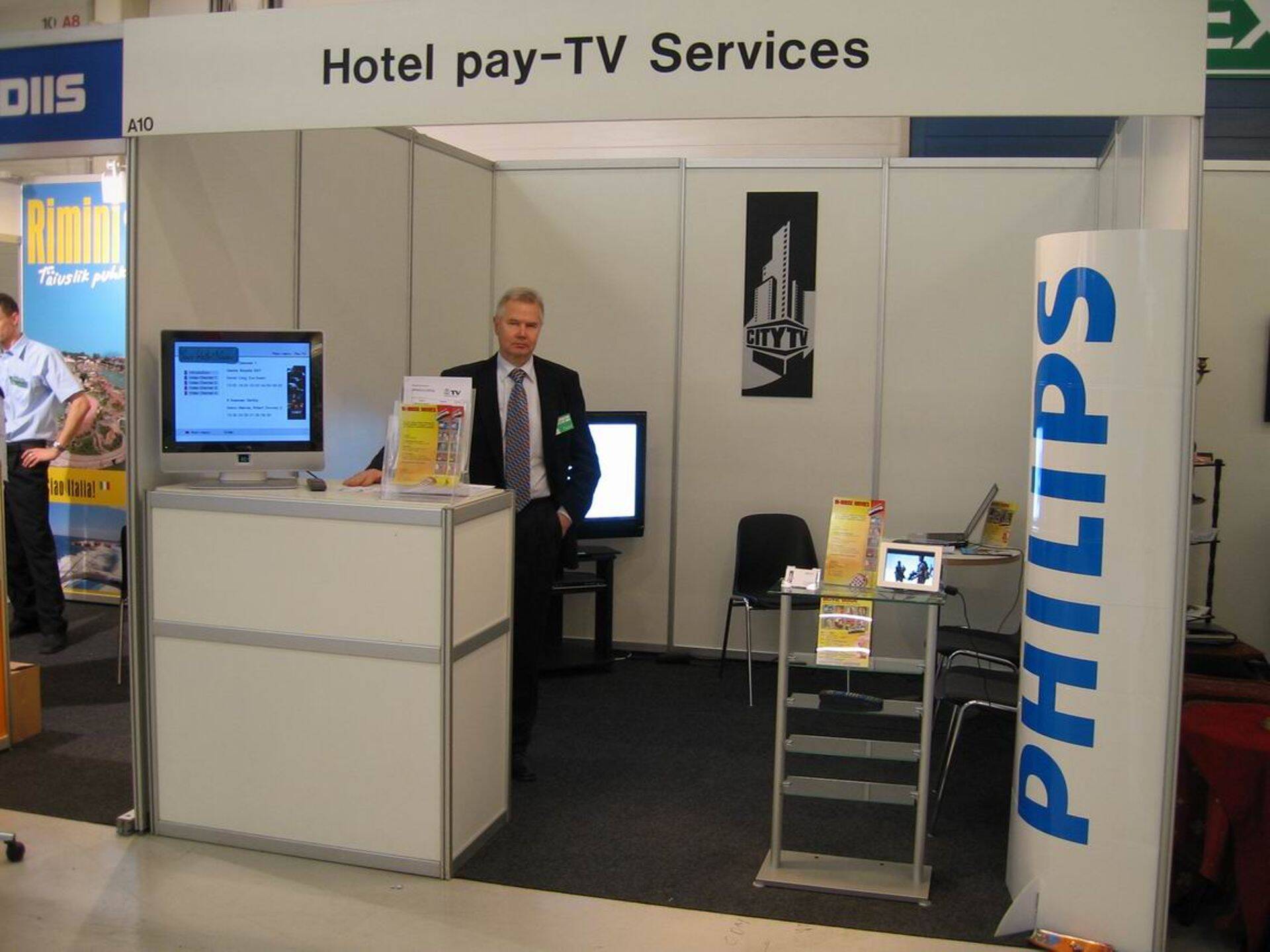 City TV asutaja Andres Ilves turismimessil.