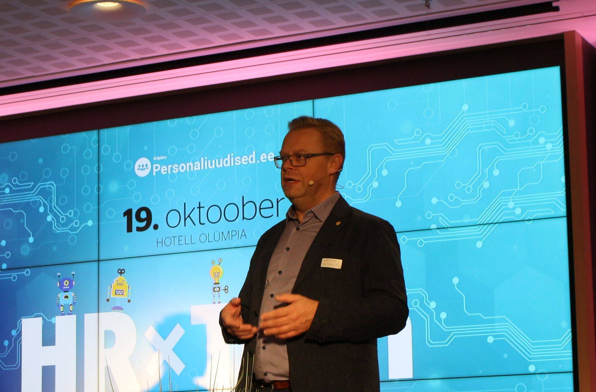 SOL Balticsi tegevjuht Rinel Pius konverentsil HRxTech 2023