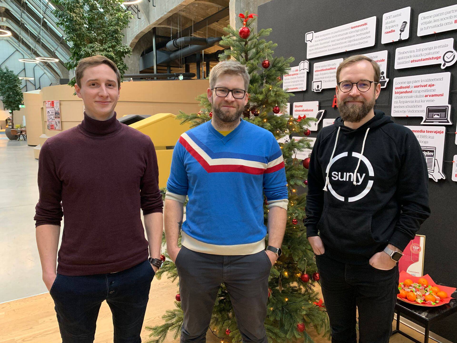 Cleantech ForEst tegevjuht Erki Ani, saatejuht Mart Valner  ja Sunly OÜ üks asutajatest Priit Lepasepp.