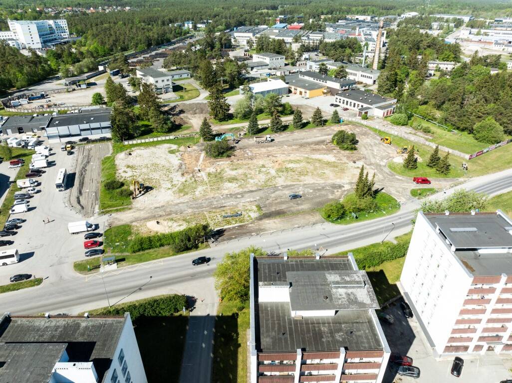 Keila keskuse ehitusplats. Foto: Alari Tammsalu ja Harju KEK