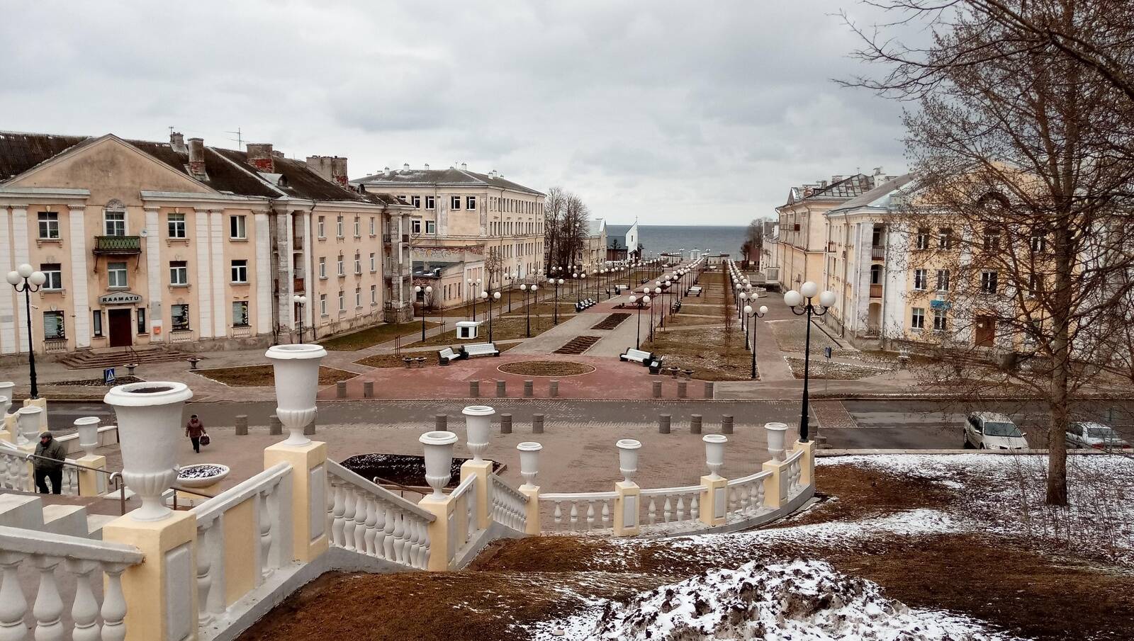 Центр Силламяэ построен в 40-50-х годах прошлого века в одном стиле.