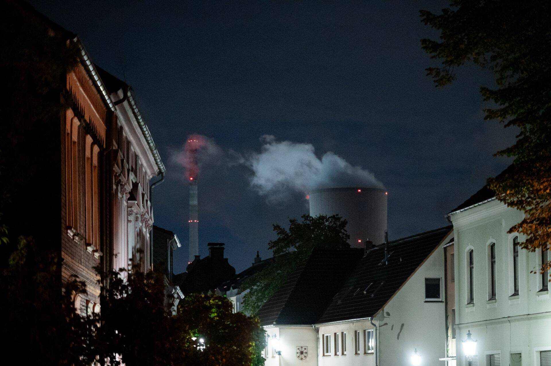Теплоэлектроцентраль STEAG в Райнберге, Германия, 28 октября 2023 года.