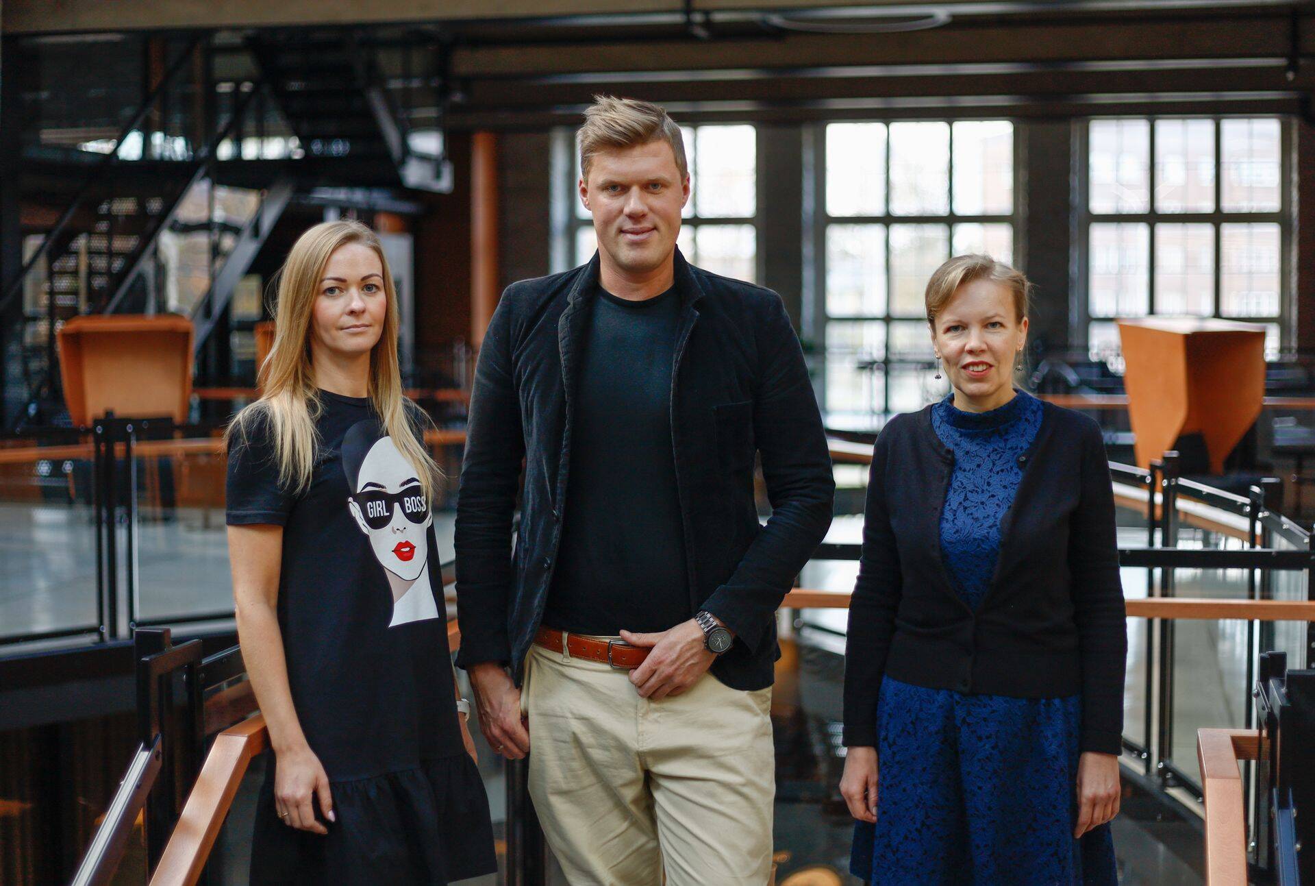 Vasakult: Eve Noormägi, Allan Kaljakin, Külli Gutmann