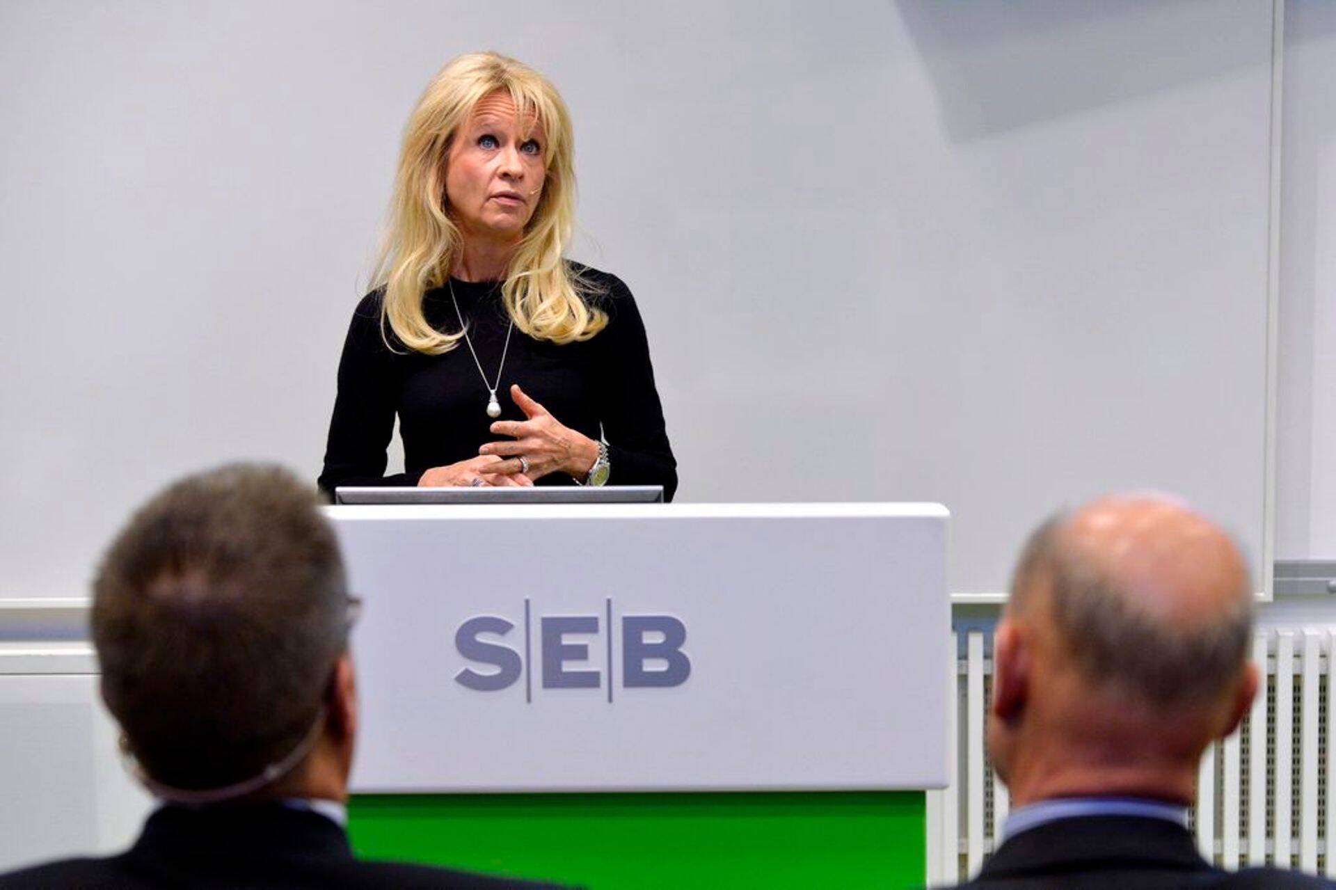 SEB tegevjuht Annika Falkengren hoiatas panganduskontserni häid kolmanda kvartali tulemusi tutvustades, et maailma majandus on siiski veel nõrk.