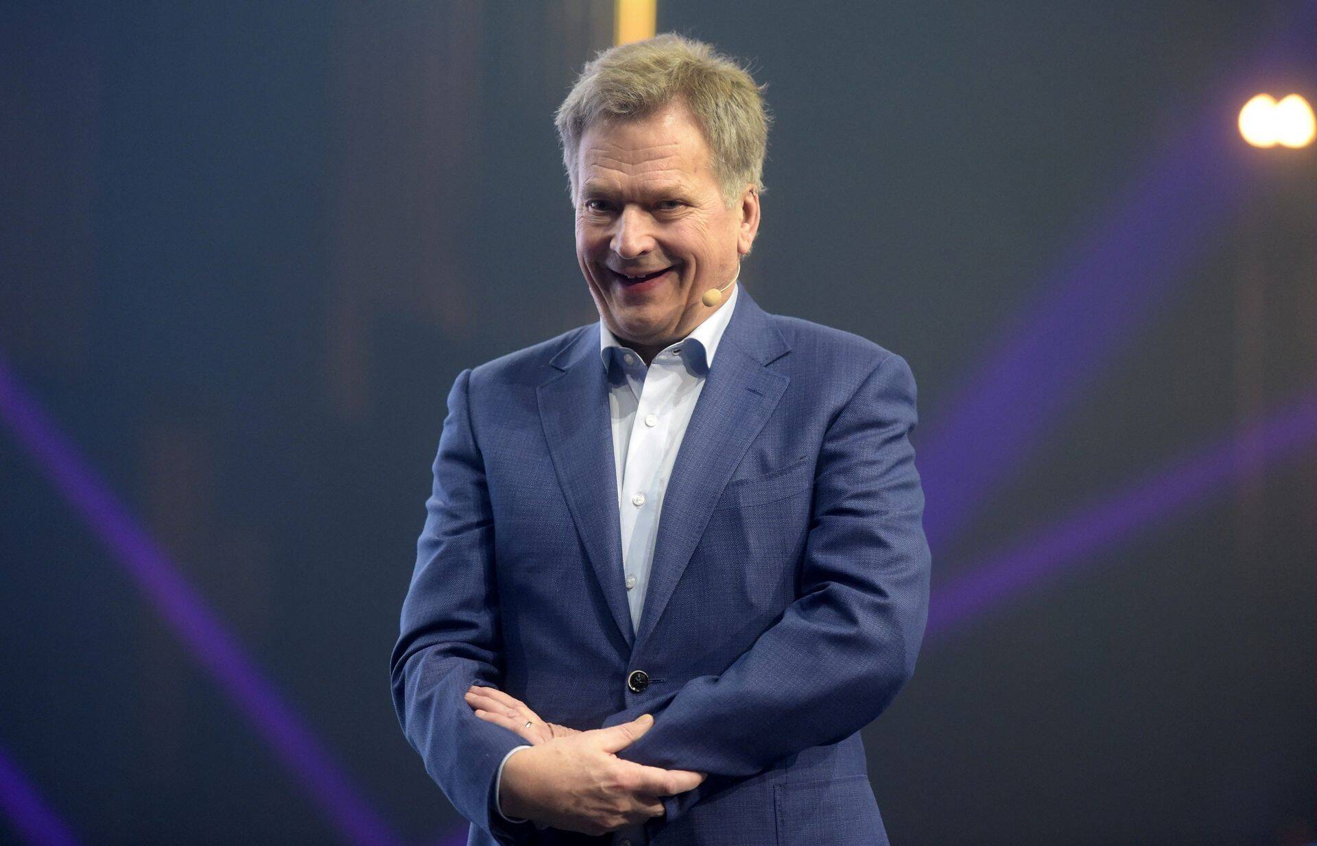 Soome president Sauli Niinistö Slushil