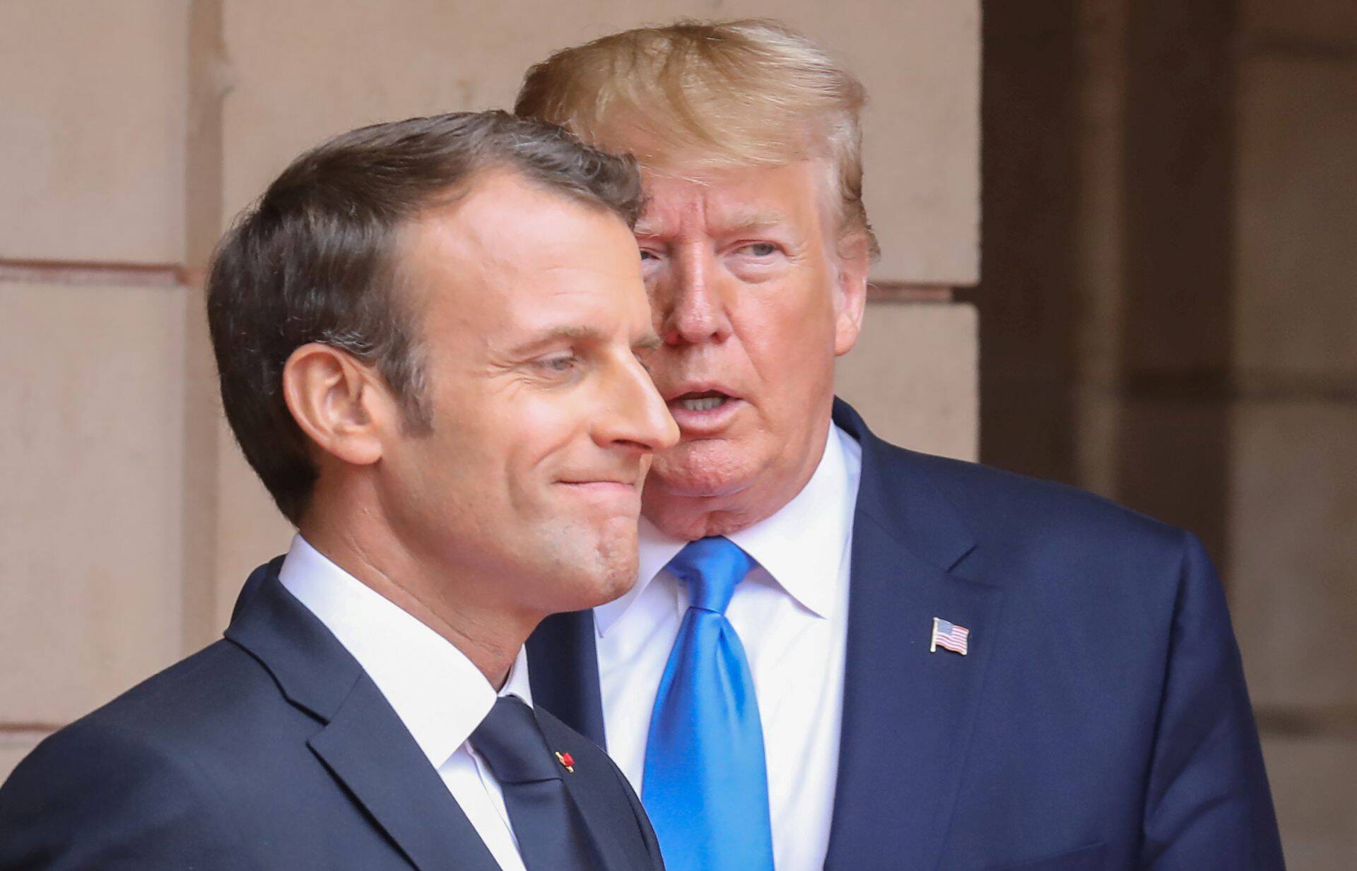 Prantsusmaa presidendil Emmanuel Macronil (esiplaanil) jätkub USA presidendi Donald Trumpi kohta kriitikat üksjagu.