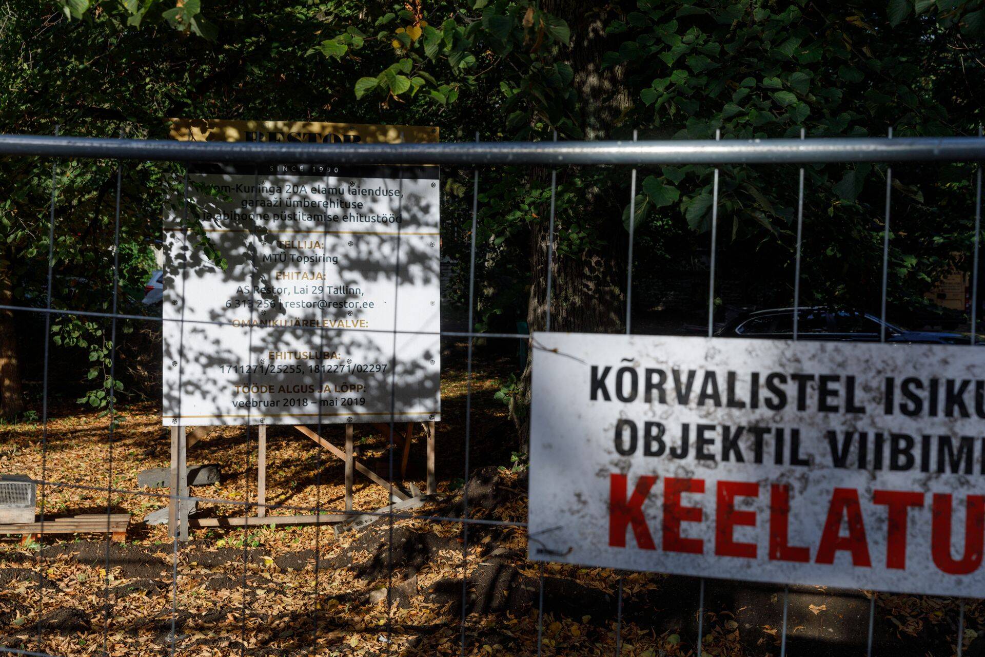 MTÜ Topsiring kinnistul Tallinnas Toom-Kuninga 20a käib ehitus.