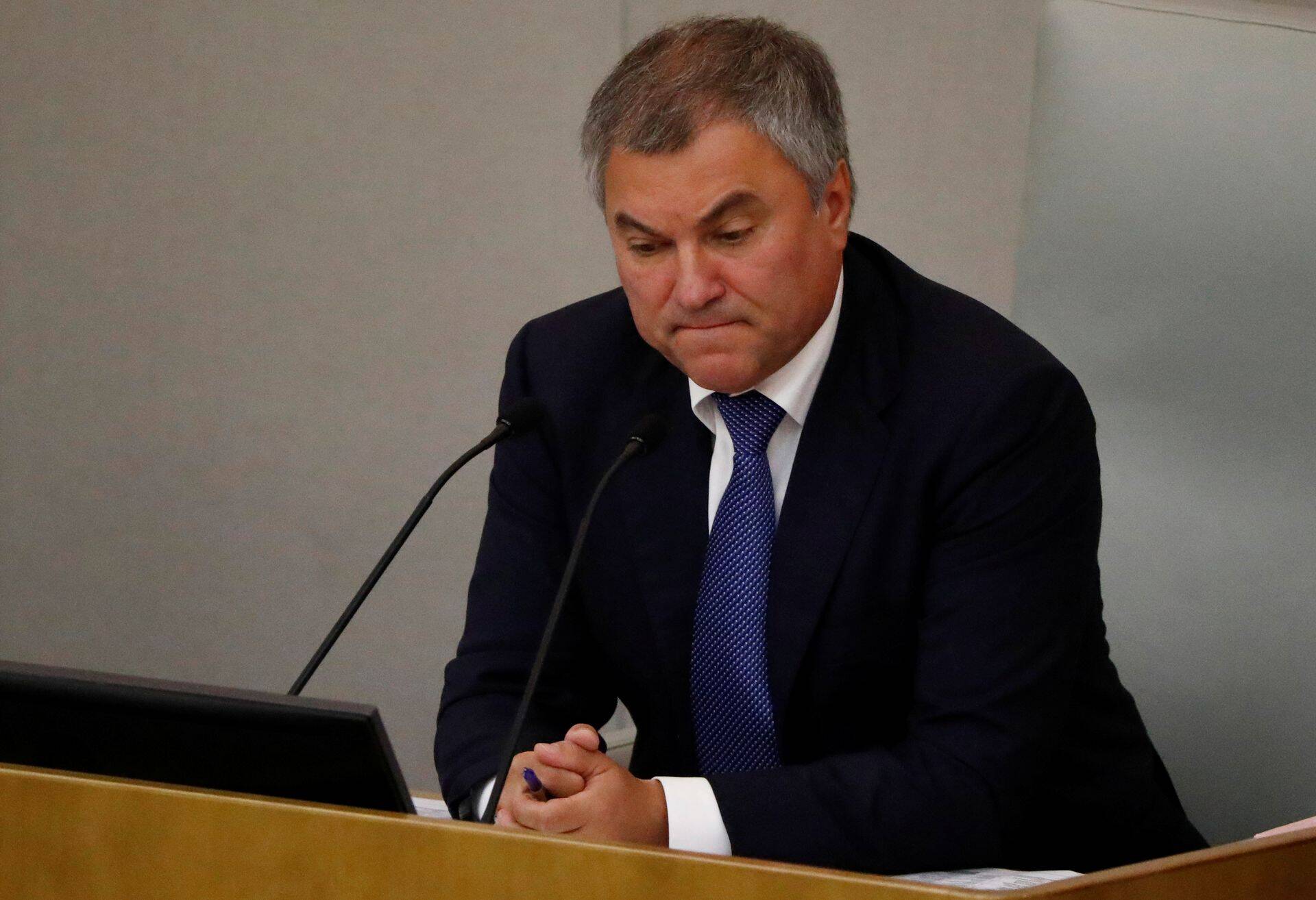 Спикер Госдумы РФ Вячеслав Володин.