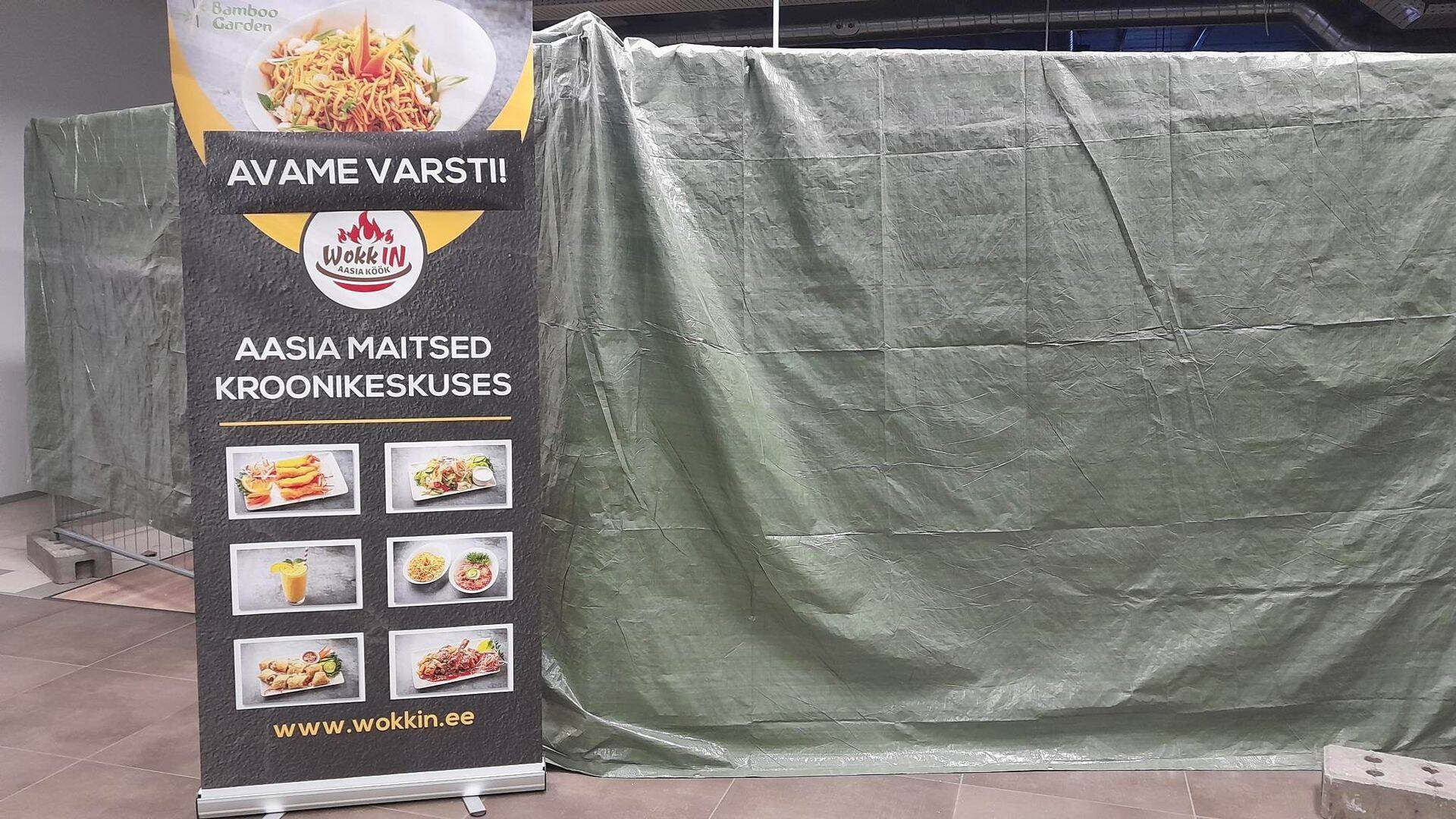Uus restoran WokkIn peidab end viimaseid päevi kile taga. Juba uuel nädalal saab Krooni keskuses postkontori, talupoe ja Würtspagari kõrval proovida aasia toite.