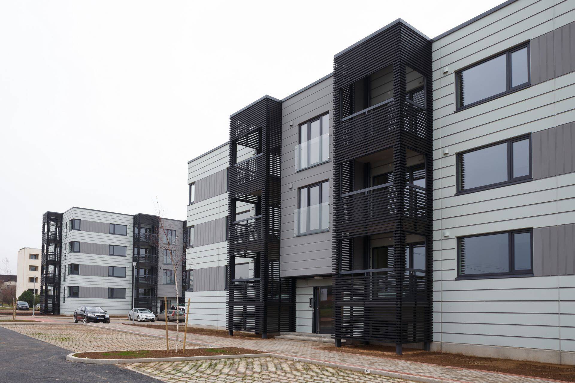 Valminud korterelamud Savi tänaval Tartus.