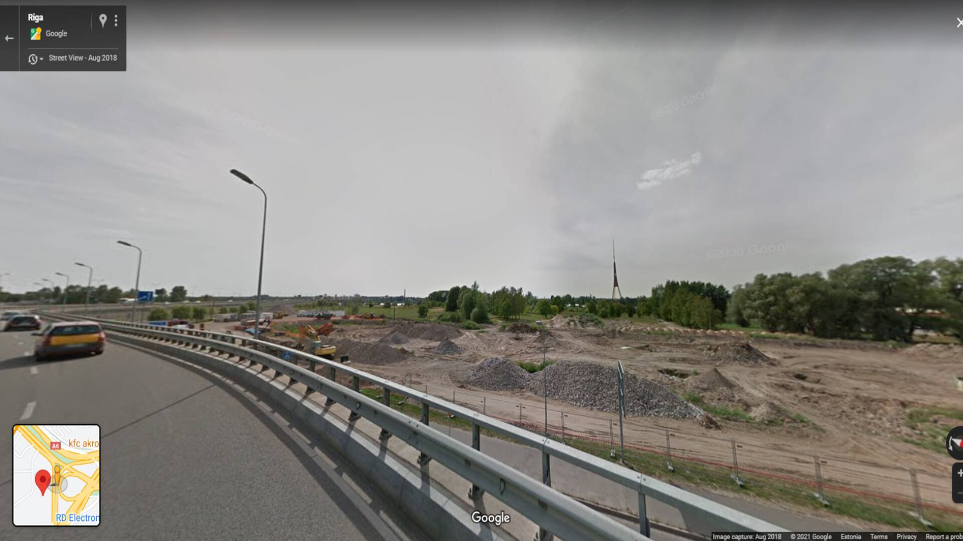 Kõnealune maa-ala Riias.