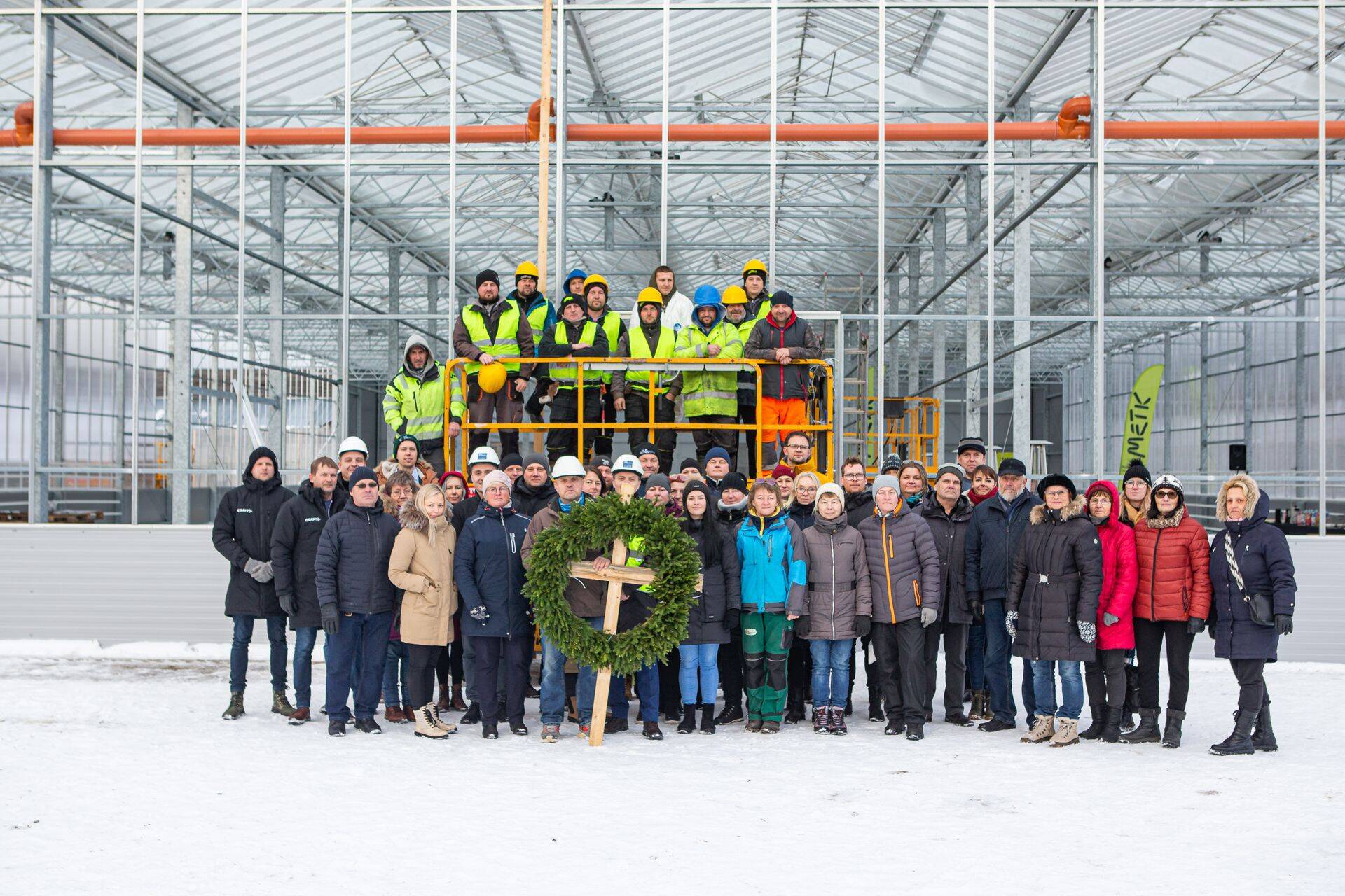 Kasvuhoone peaks olema töövalmis juba uue aasta alguses (Foto: Riigi Kinnisvara AS/Margus Pahv).