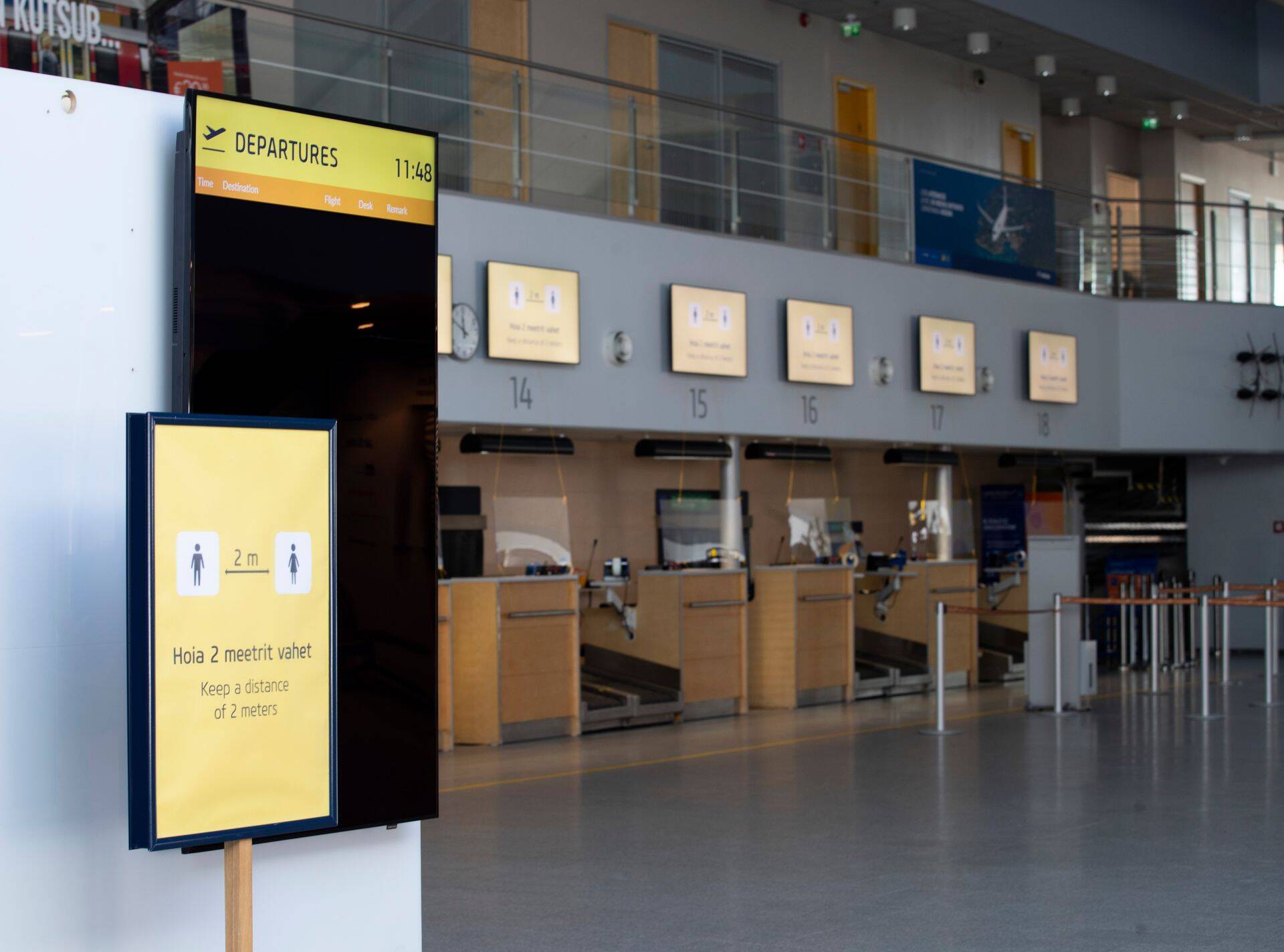 Постепенно возобновляются полеты из Таллиннского аэропорта.