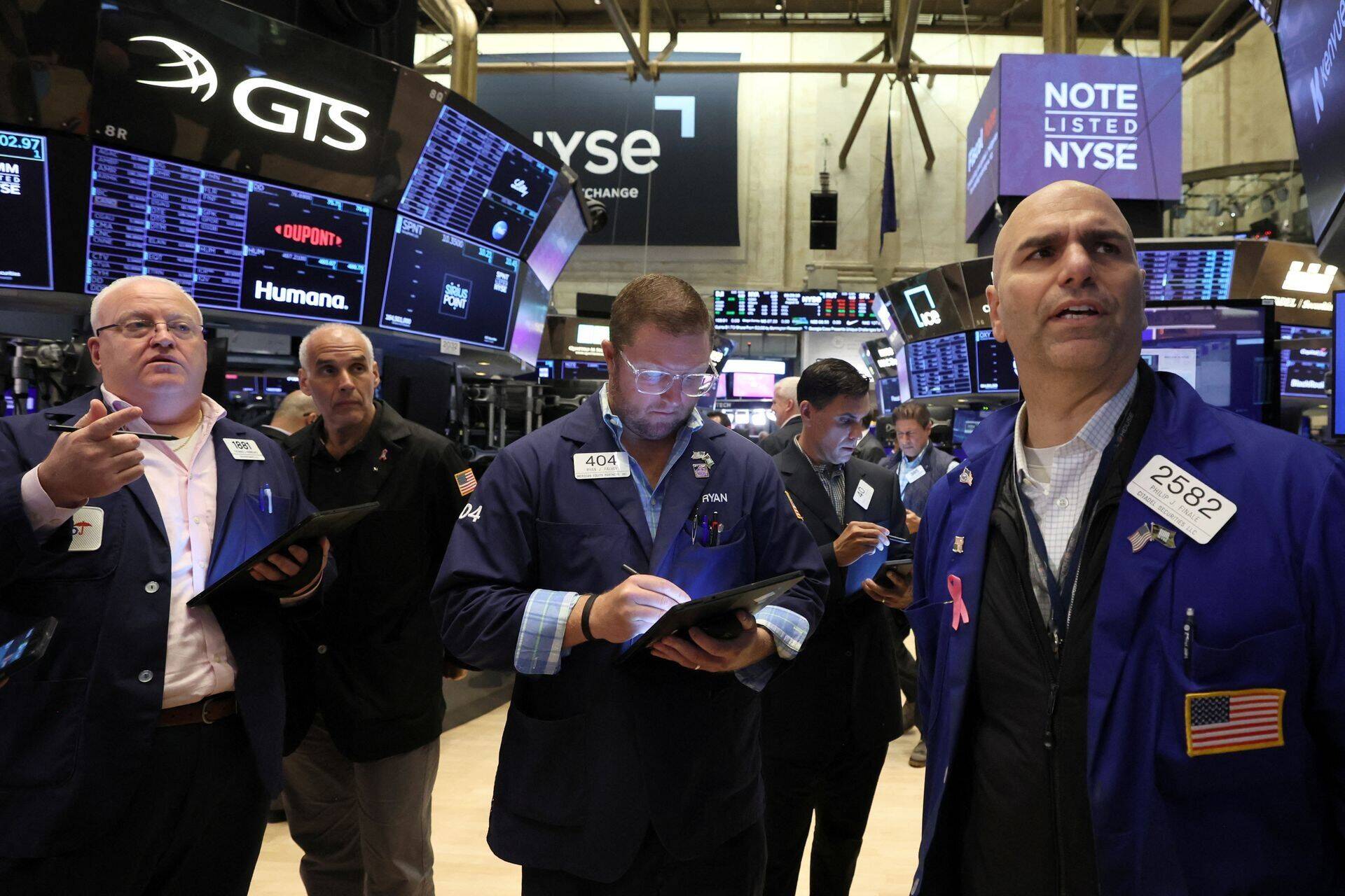 Брокеры на фондовой бирже NYSE.
