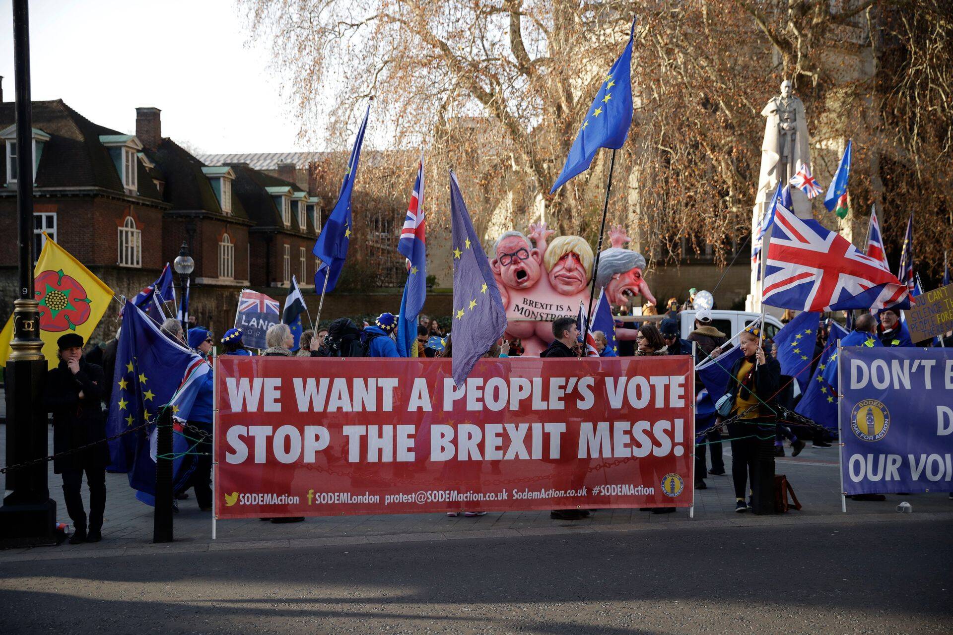 Brexiti-vastane meeleavaldus teisipäeval Londonis.