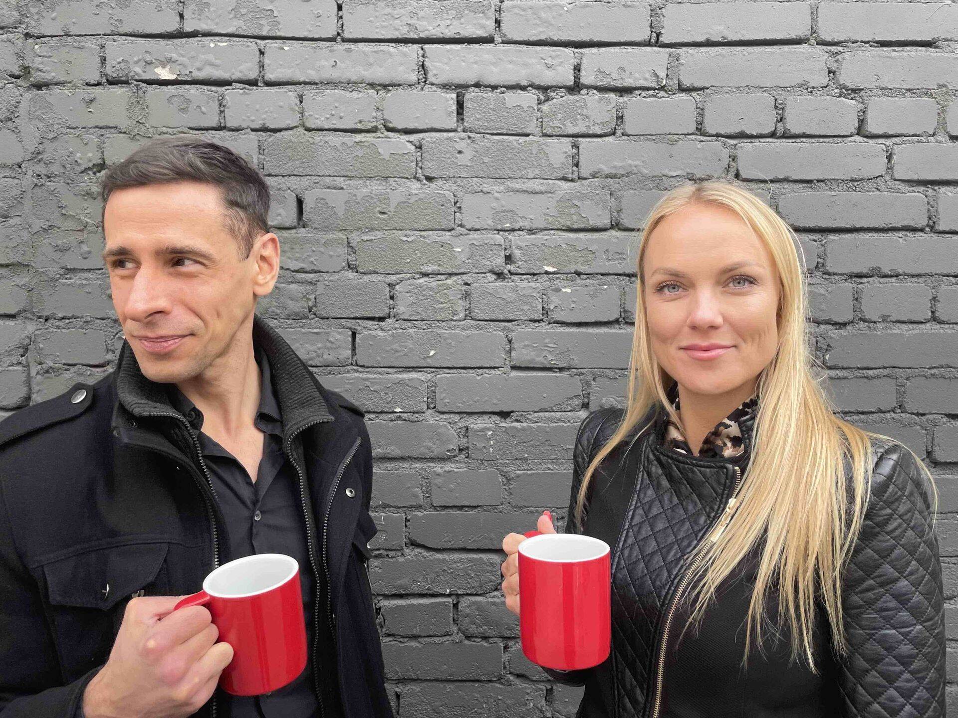 Treameri tegevjuht ja kaasasutaja Peter Sazonov ja laienemisjuht Liisi Voksepp.