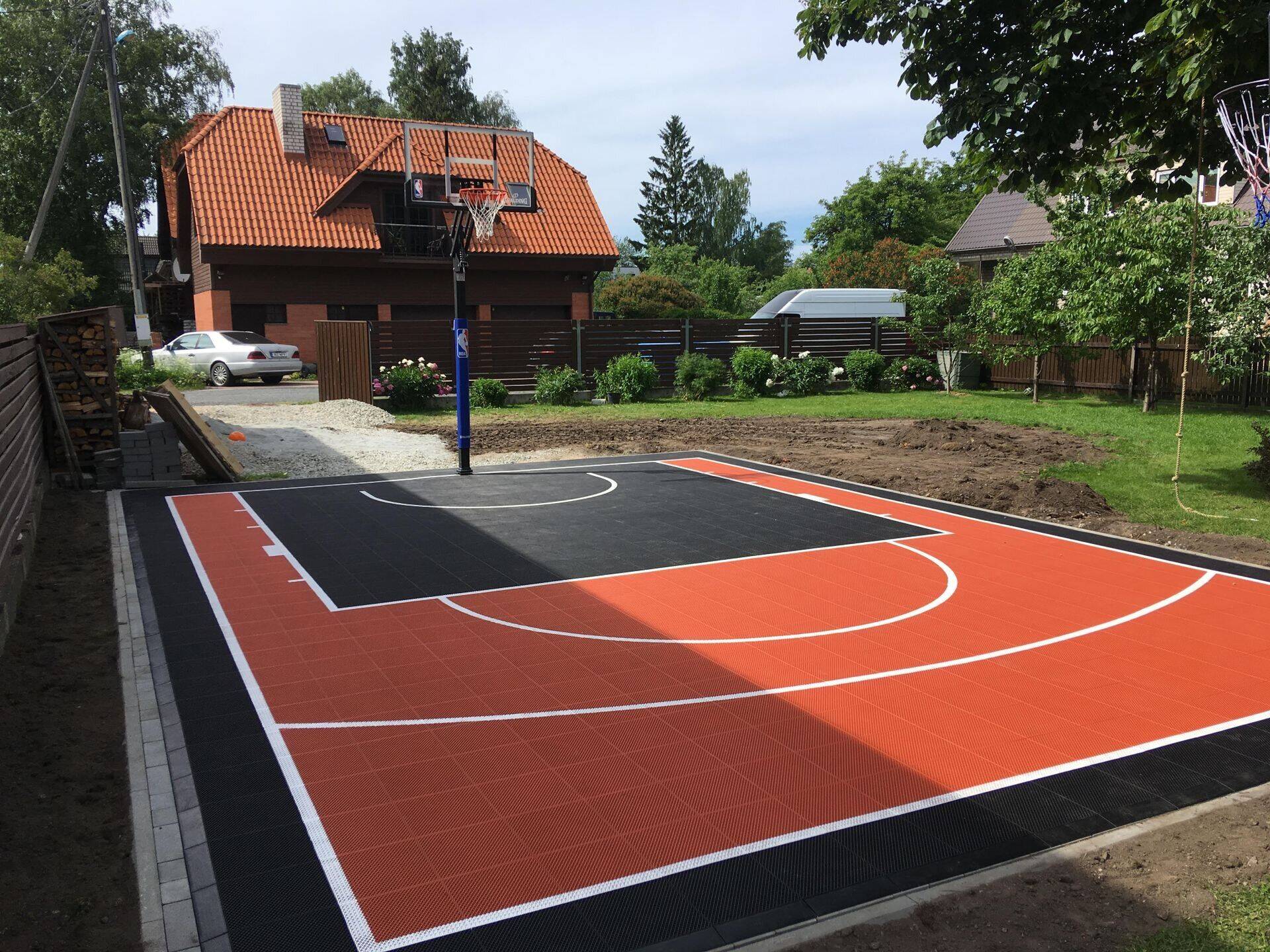 Площадка Sport Court PowerGame для уличного баскетбола с пластиковым покрытием, 70 м2 (2019)