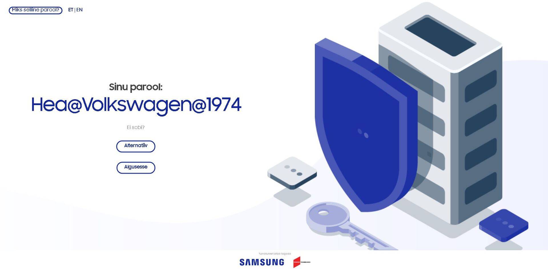 Valmis Eesti esimene salasõnade generaator.