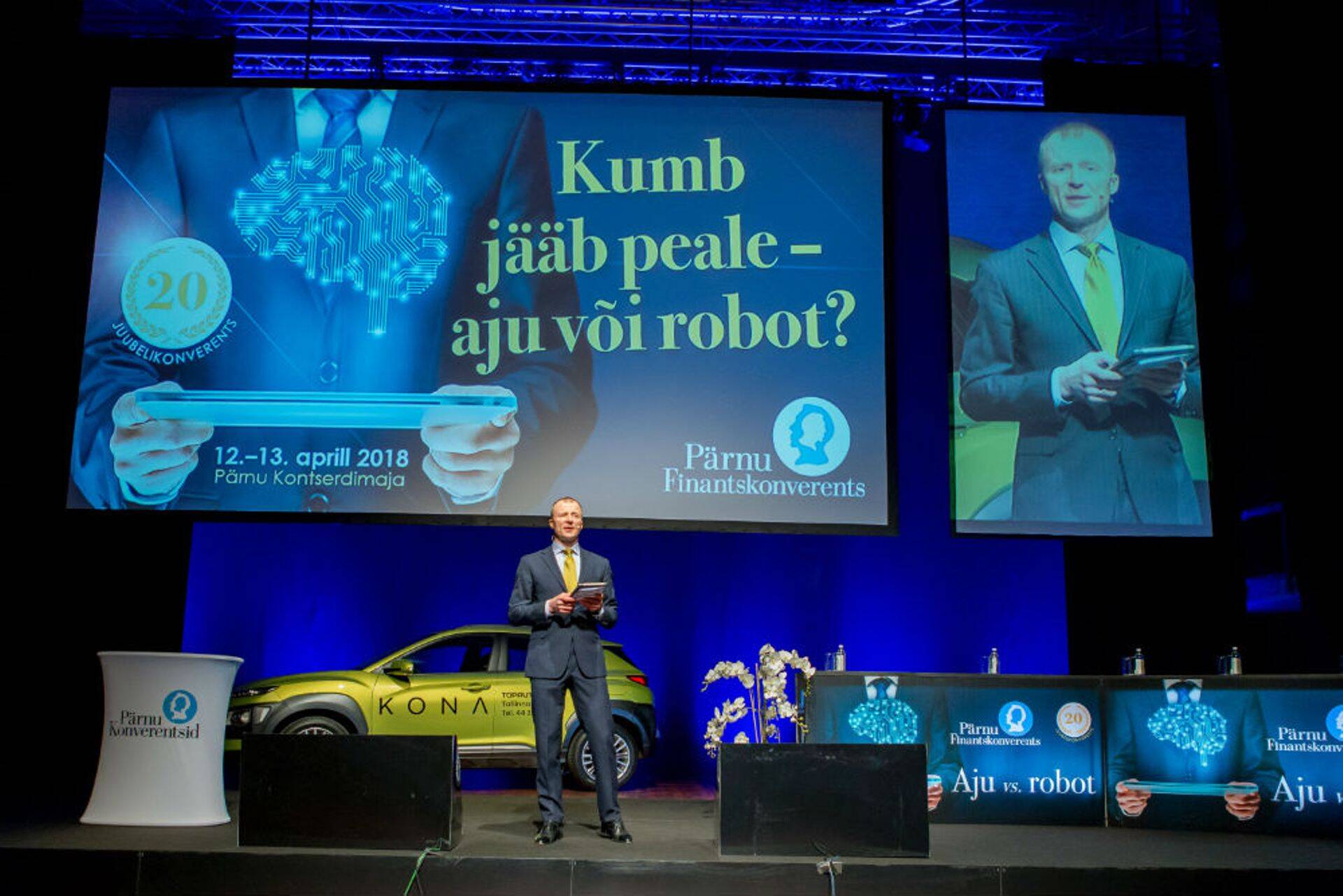 Pärnu Finantskonverentsi moderaator Tiit Pekk.