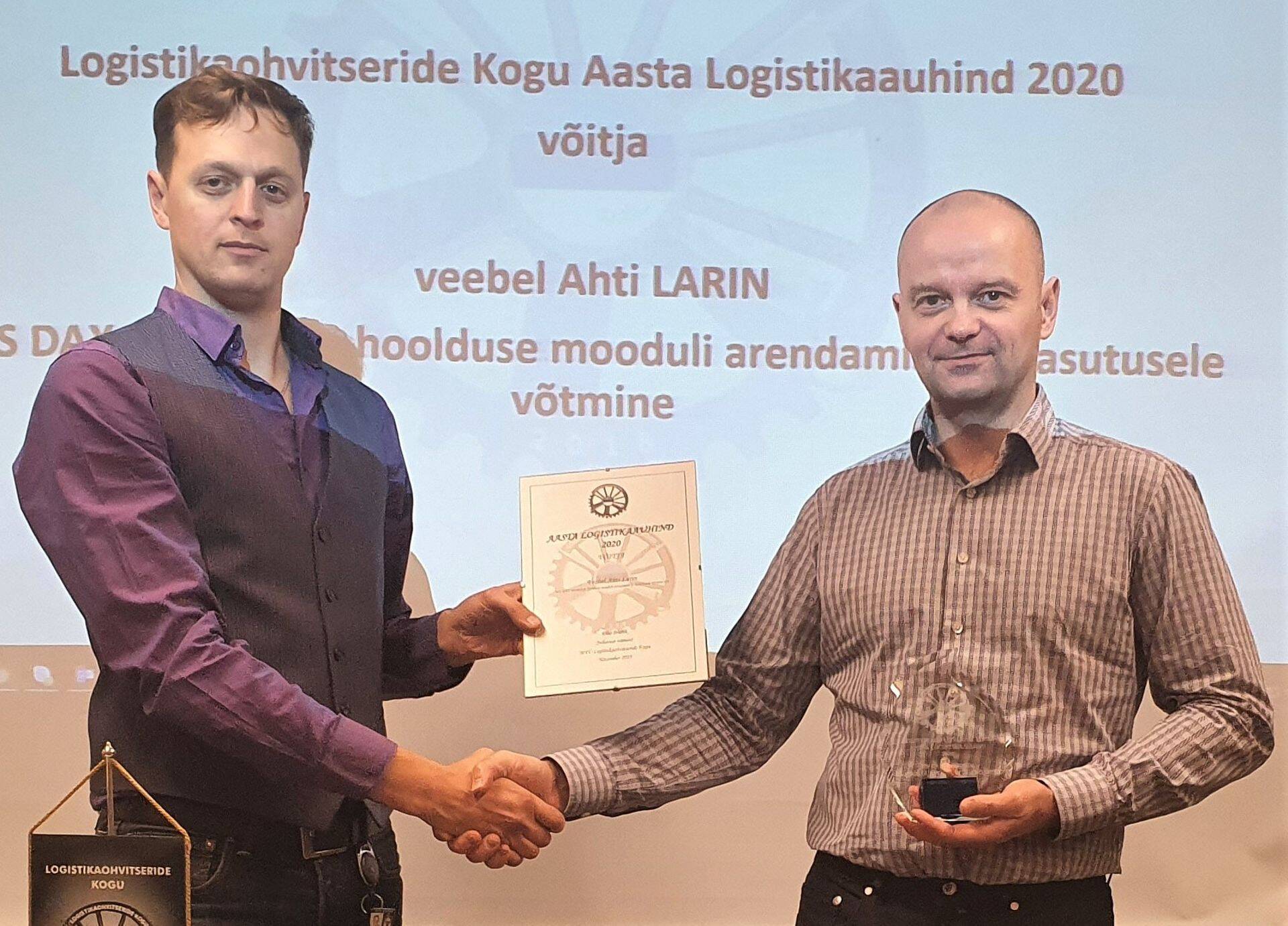 Logistikaauhinna üleandmine
