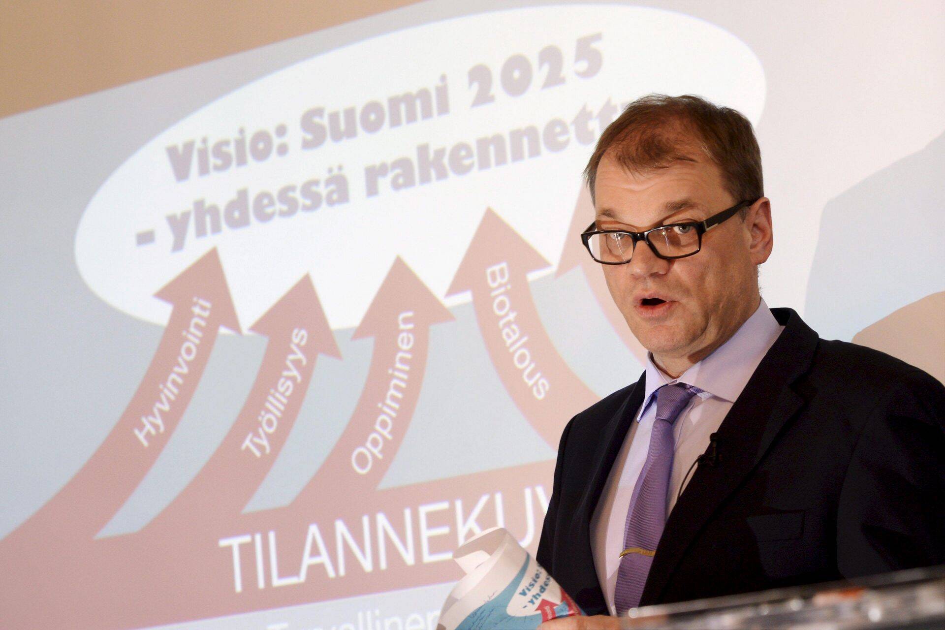 Juha Sipilä tutvustab uue valitsuse visiooni.