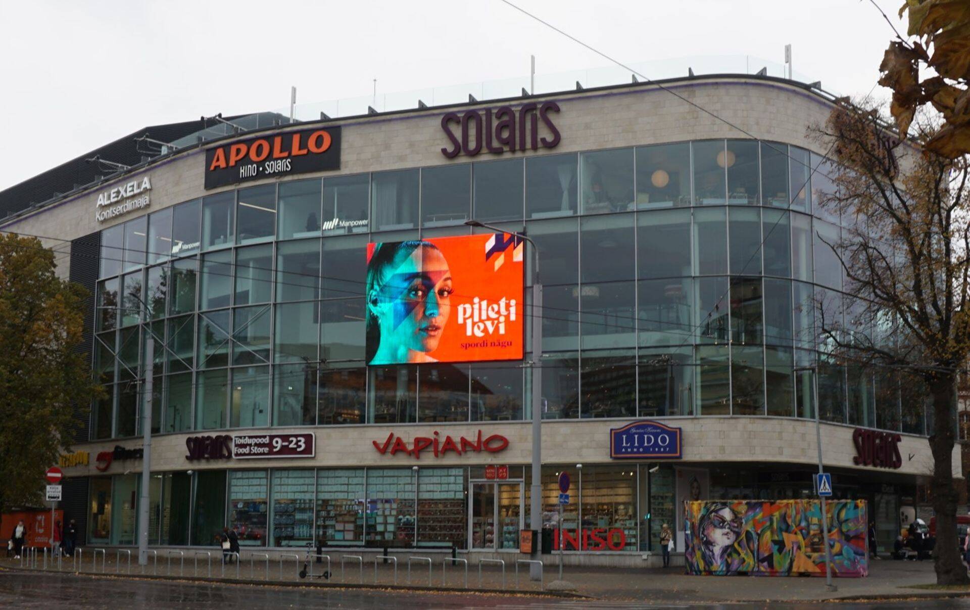Solaris Keskuse ekraanid (galerii). Fotod: Digiposter OÜ