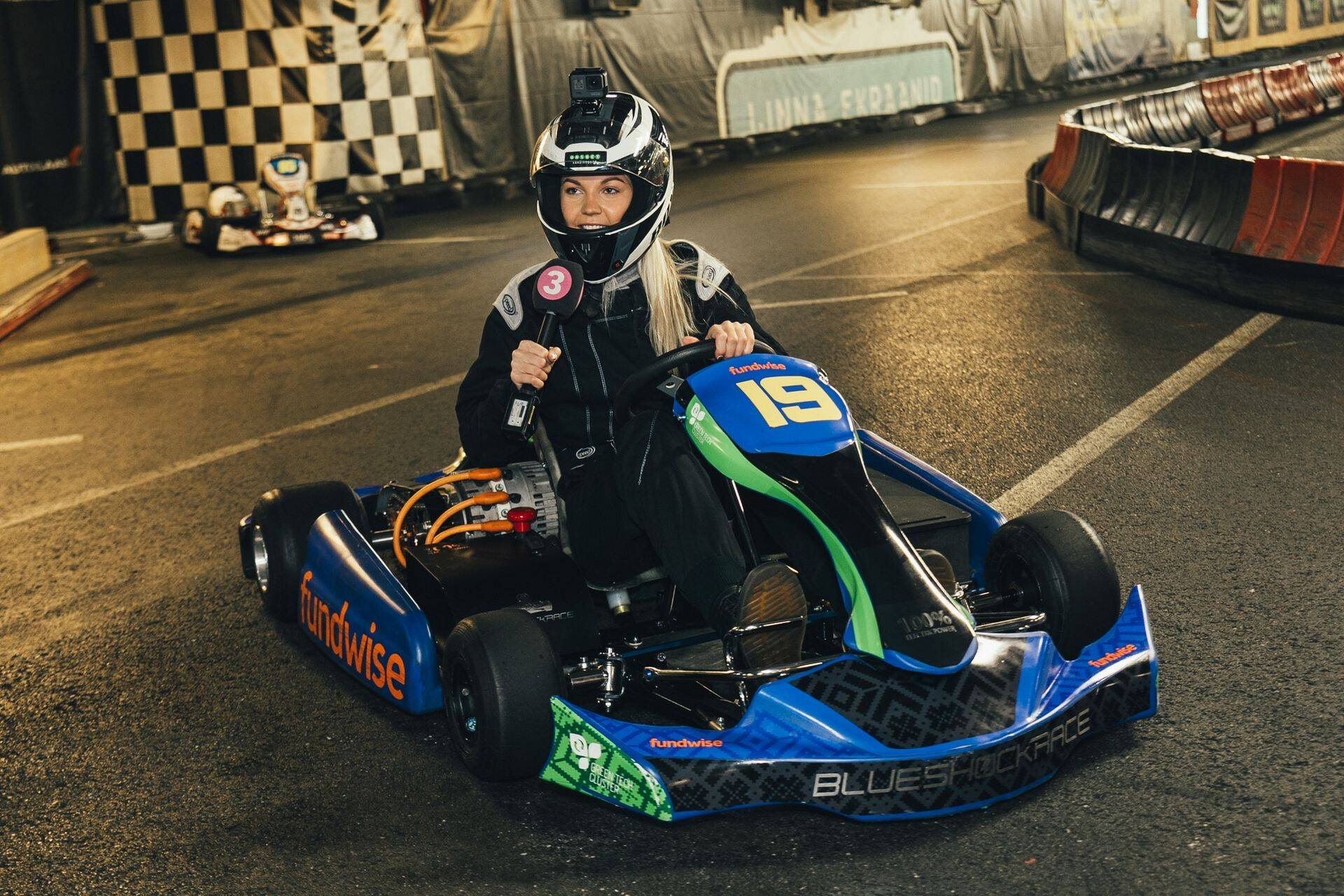 Läti firma Blue Shock Race hobikart Laagri kardirajal.