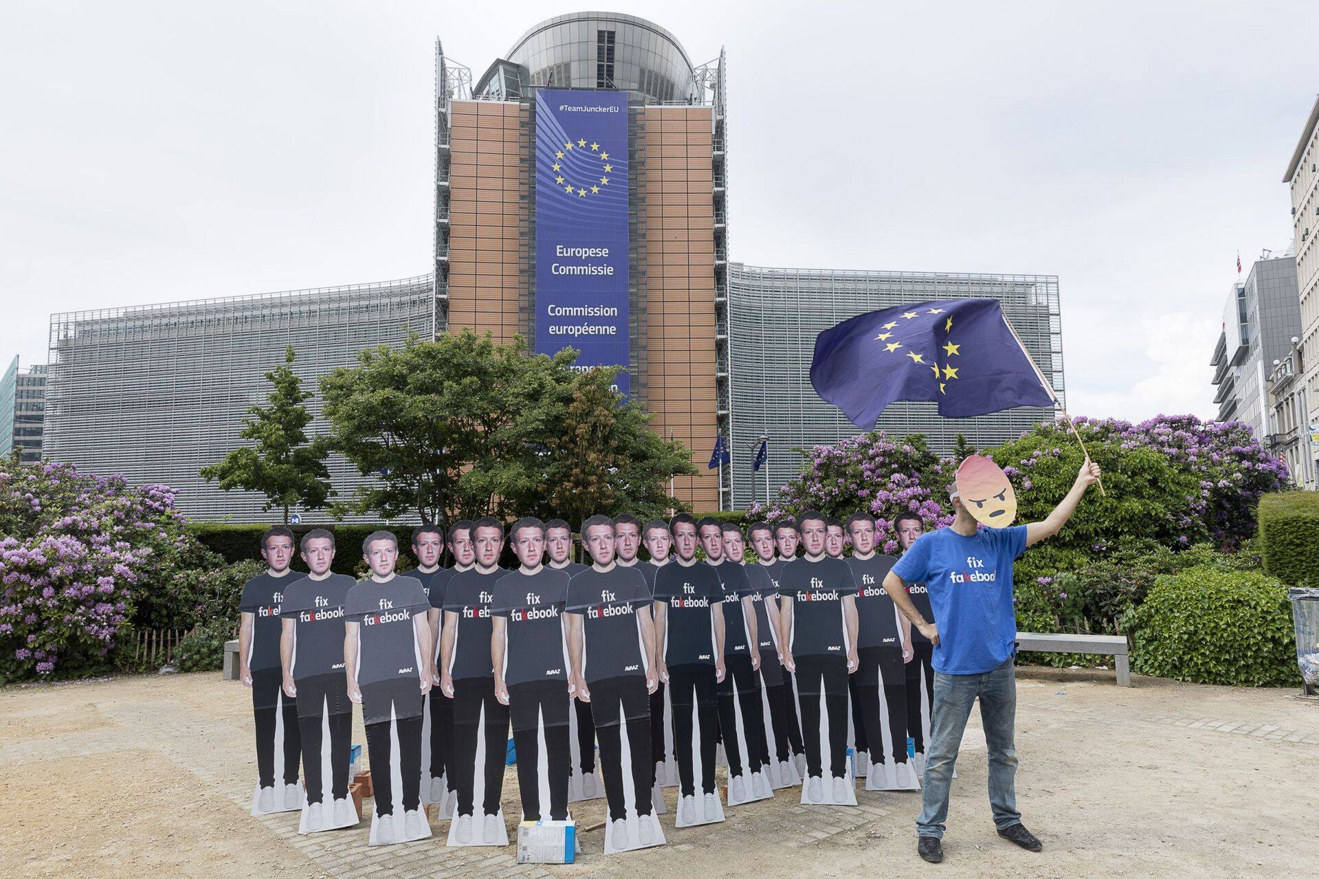 Facebooki-vastane protest Brüsselis.