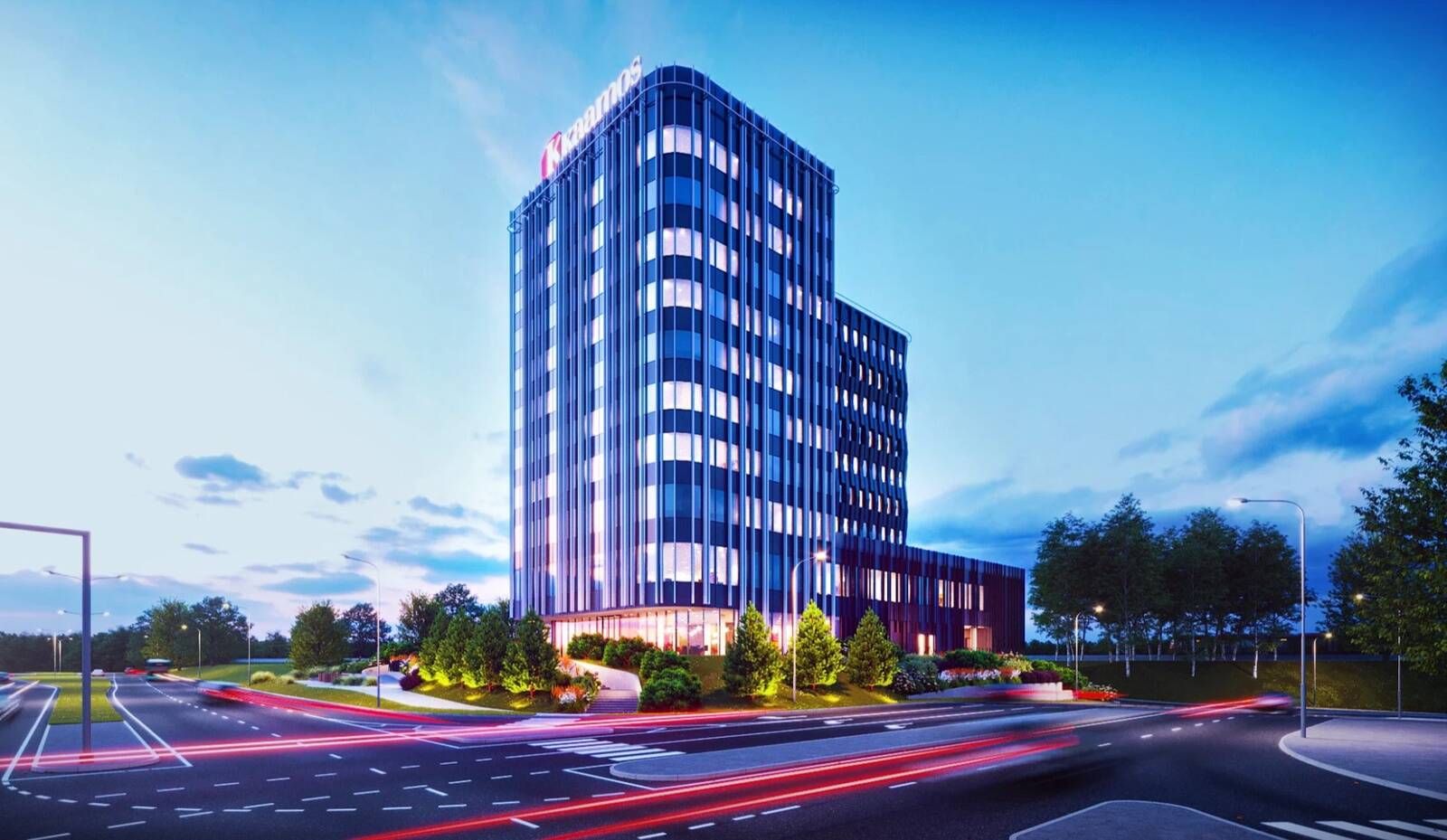 PIN Arhitektid projekteerisid Kaamose Avala kvartalisse kerkiva Veskiposti 8 büroohoone, kuhu peaks kolima Eesti Energia, kui nende üürileping peab kohtuvaidlusele vastu.