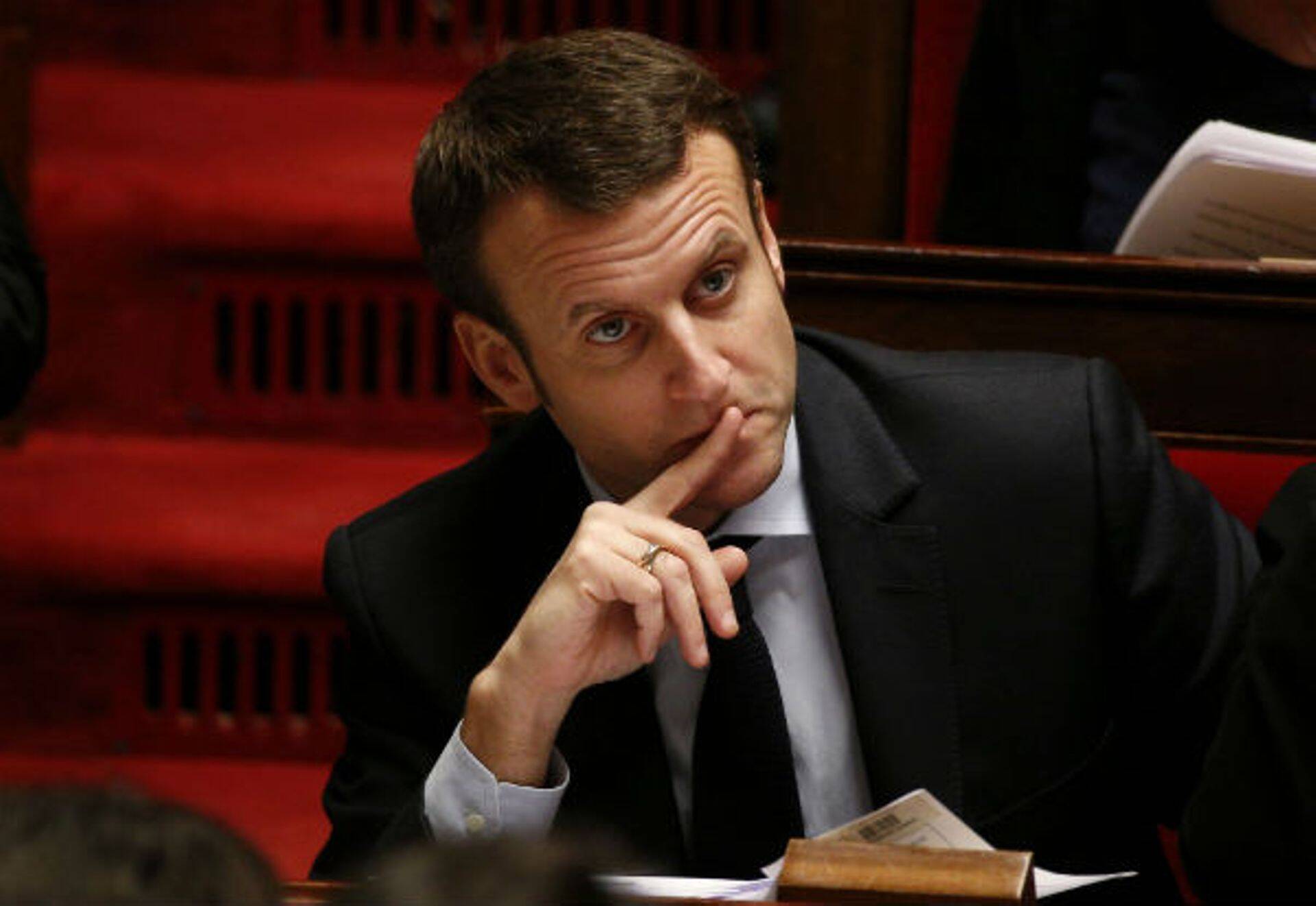 Prantsusmaa presidendivalimiste peamine soosik Emmanuel Macron.