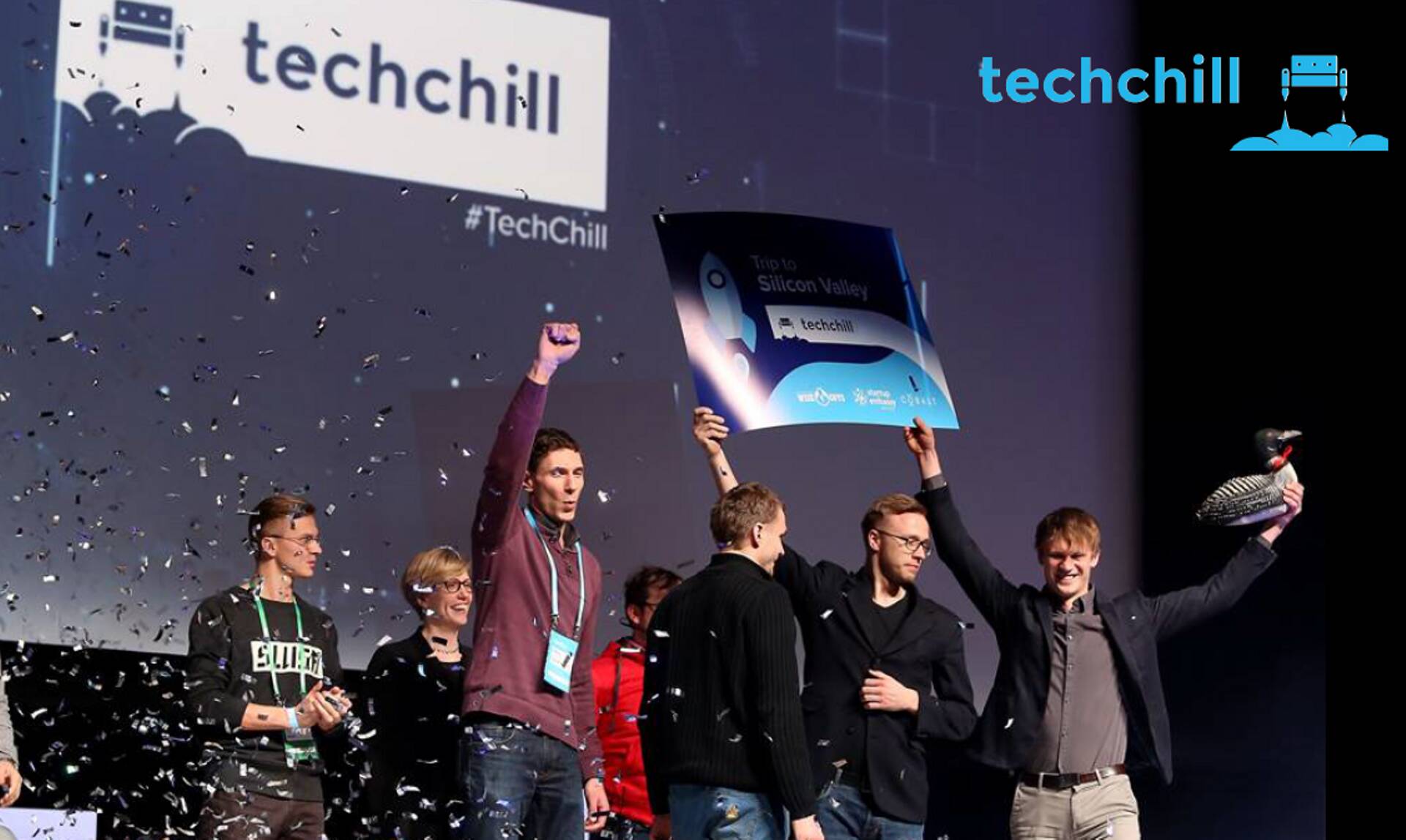 Next one is TechChill in Riga where we won the pitching contest.