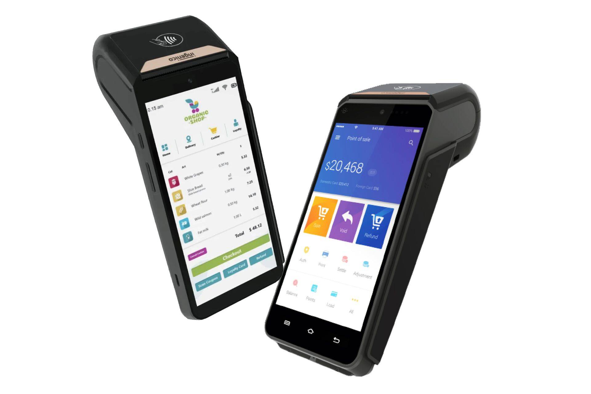 Ingenico Axium seeria makseterminalid on nutikad ja kaasaegsed seadmed, mis võimaldavad kaupmeestel vastu võtta erinevaid makseviise ja kasutada äriarenduseks mõeldud rakendusi.