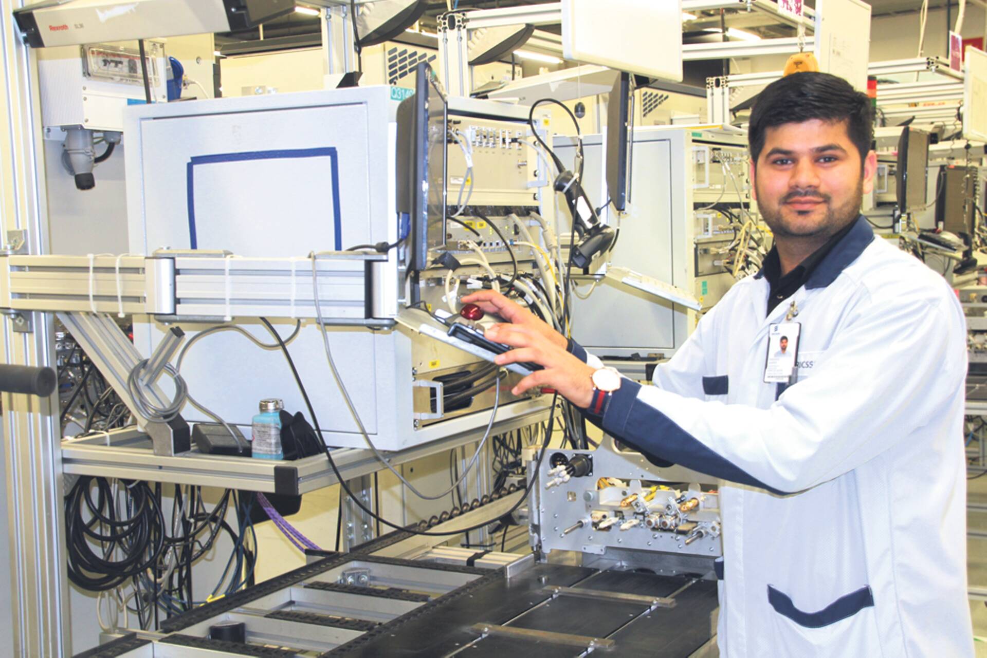 Сайед Мохаммед Джауад Хассан, студент ТТУ по специальности электроника и телекоммуникации, практикант Ericsson. На ярмарке «Ключ к будущему» компания Ericsson приняла на практику около 100 студентов. ФОТО: ERICSSON