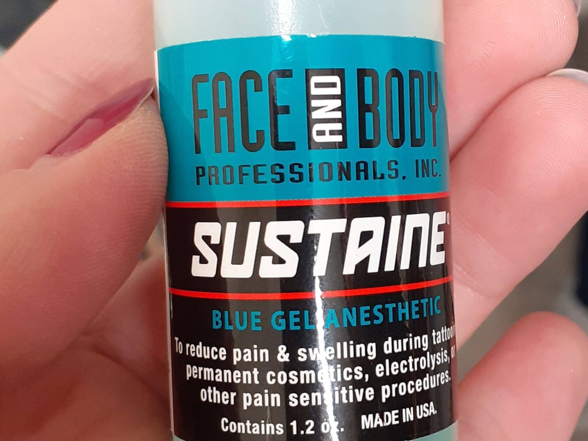 Fotol: Sustaine Blue Gel Anesthetic kuulub samuti ravimite hulka.