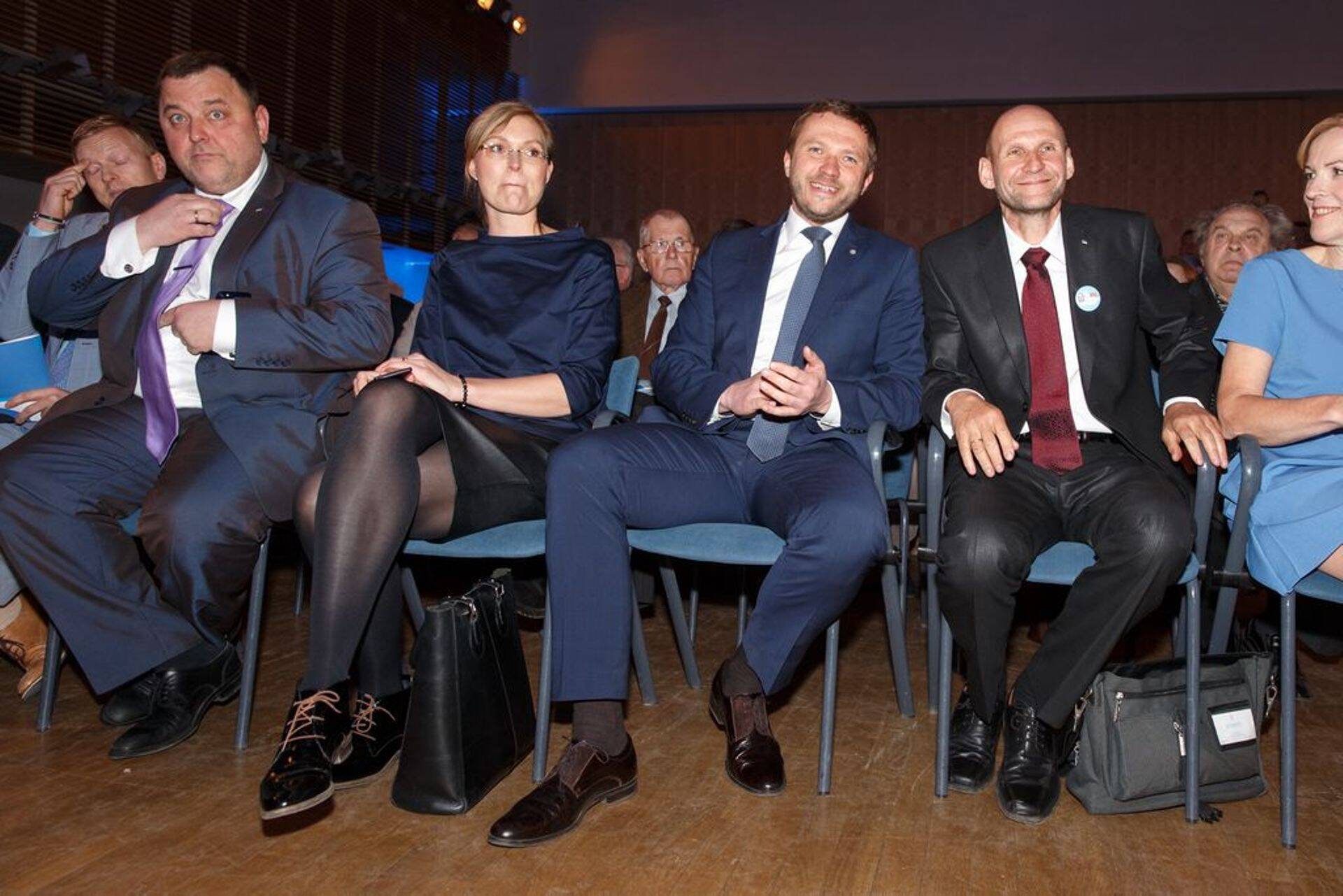 Sven Sester (vasakul), Anna-Greta ja Margus Tsahkna, Helir-Valdor Seeder.