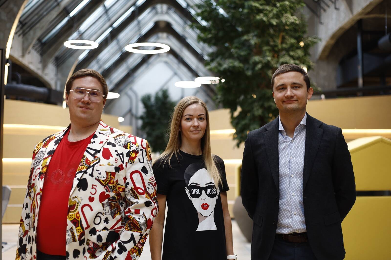 Vasakult: Keijo Lindeberg, Eve Noormägi ja Aldo Vassar