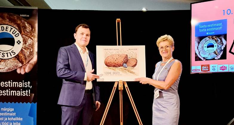 Toidumessil esitleti rukkileiva postmarki.