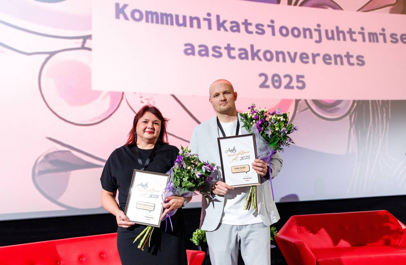 PTA kommunikatsiooni- ja personaliosakonna juhataja Hanna Turetski-Toomik ja CV Online turundusjuht Karl Oder