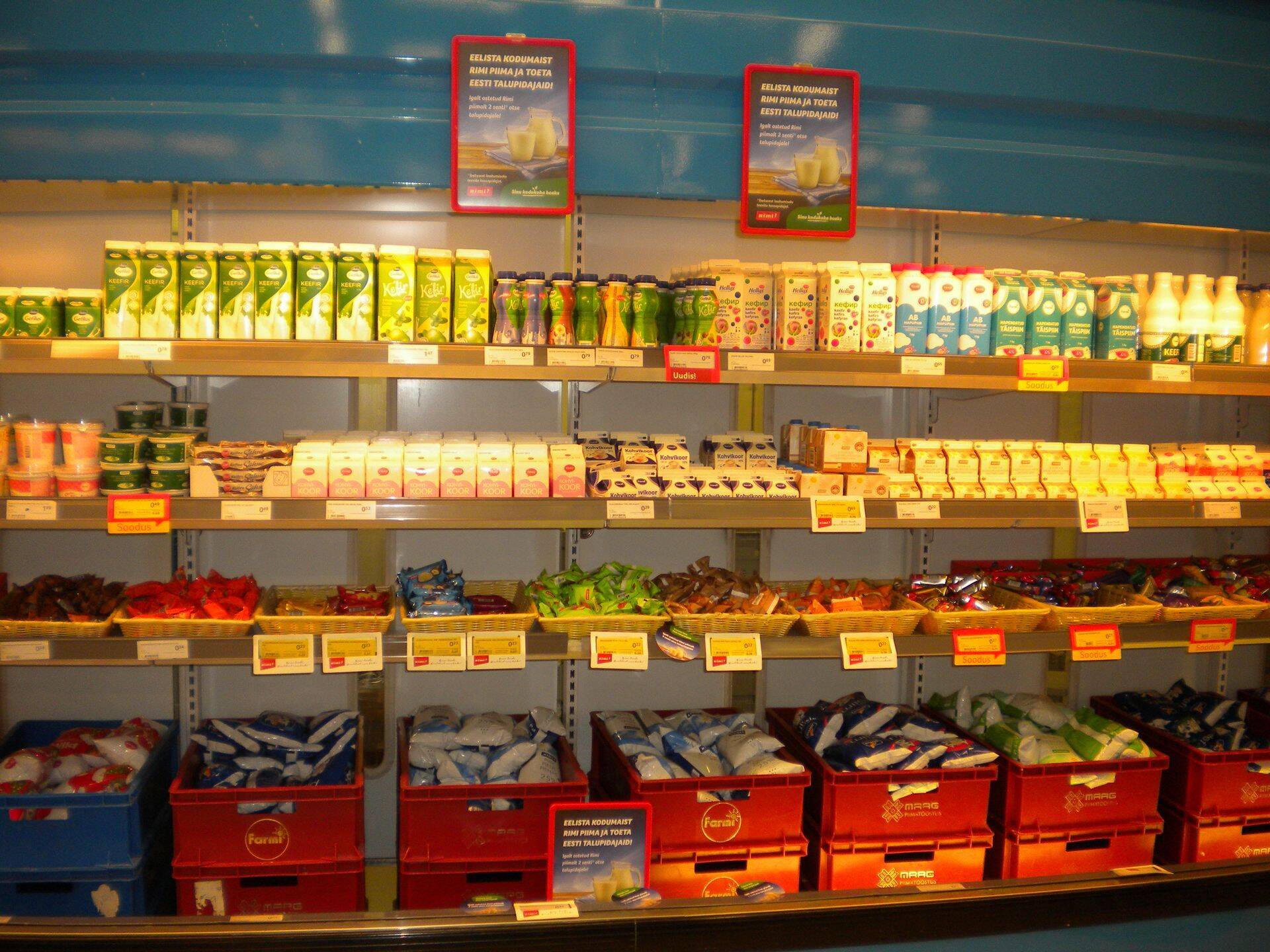 Rimi klientidel on võimalus annetada iga Eestis toodetud Rimi piima ostu pealt 2 senti Eesti piimatootjatele.