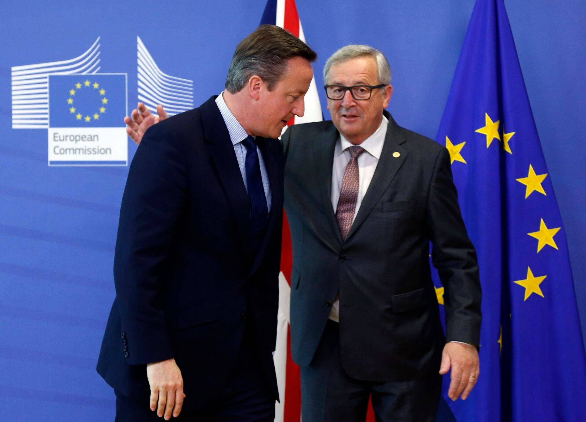 Euroopa Komisjoni president Jean-Claude Juncker ja Suurbritannia peaminister David Cameron täna Brüsselis