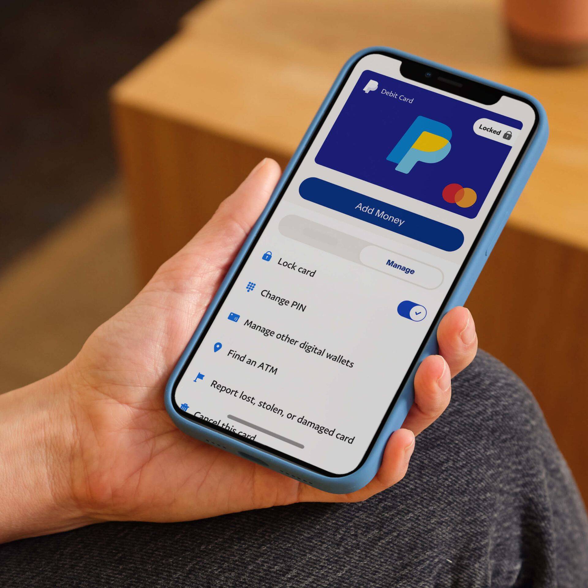 PayPali mobiilne deebitkaart.