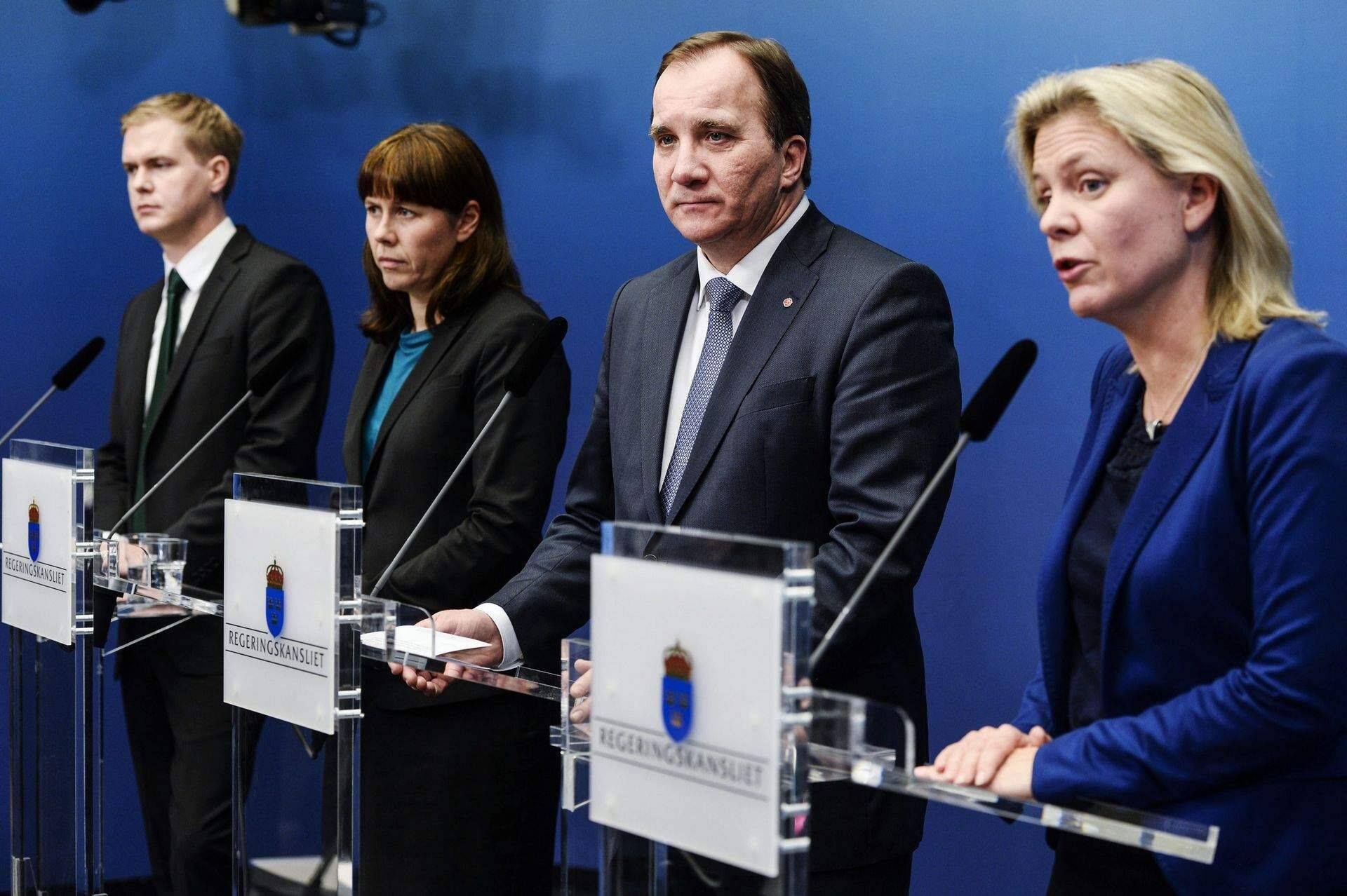 Rootsi peaminister Stefan Löfvrn ja rahandusminister Magdalena Andersson
