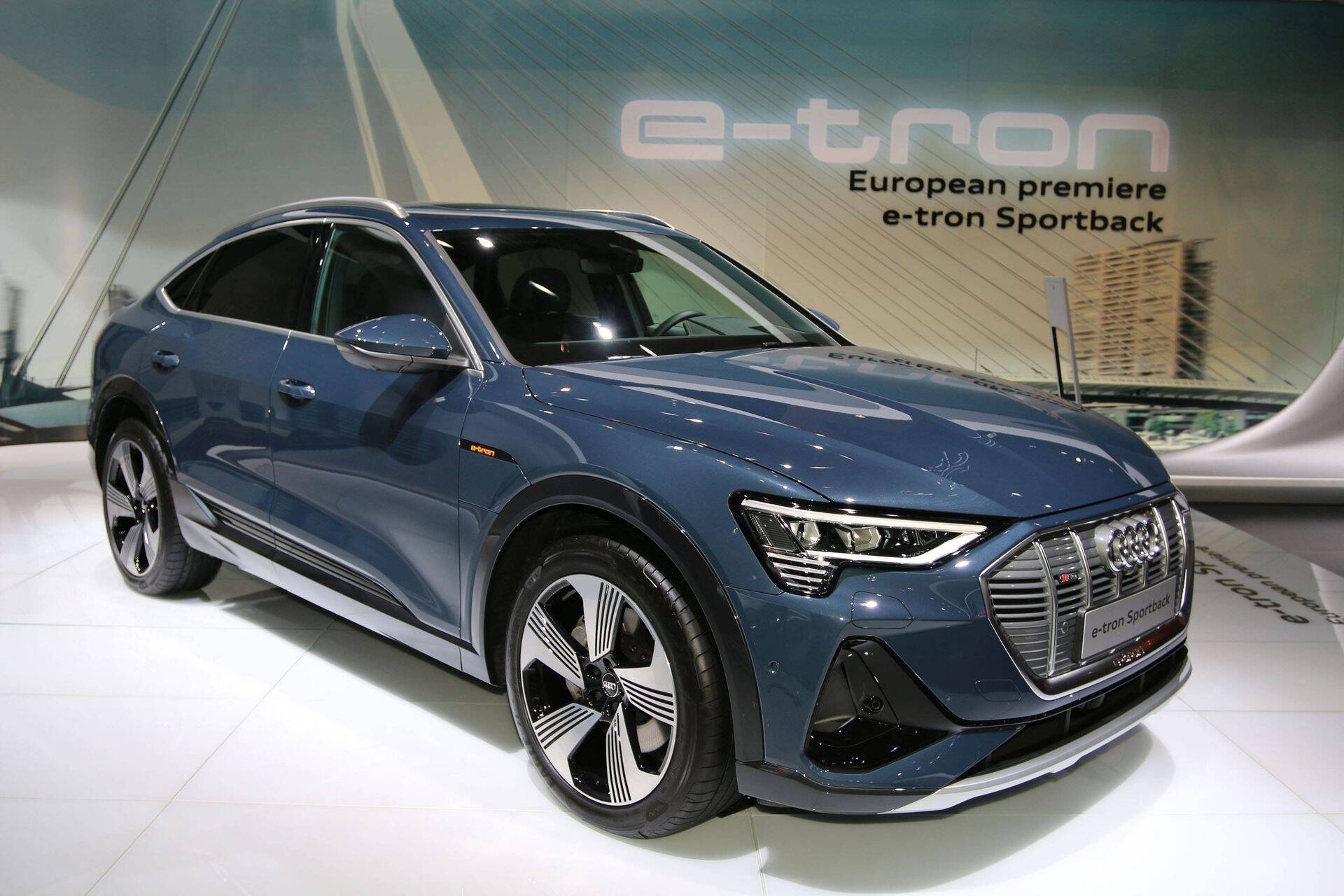 Norralaste uus lemmik on Audi elektriauto, pildil e-tron sportback Brüsseli salongis.