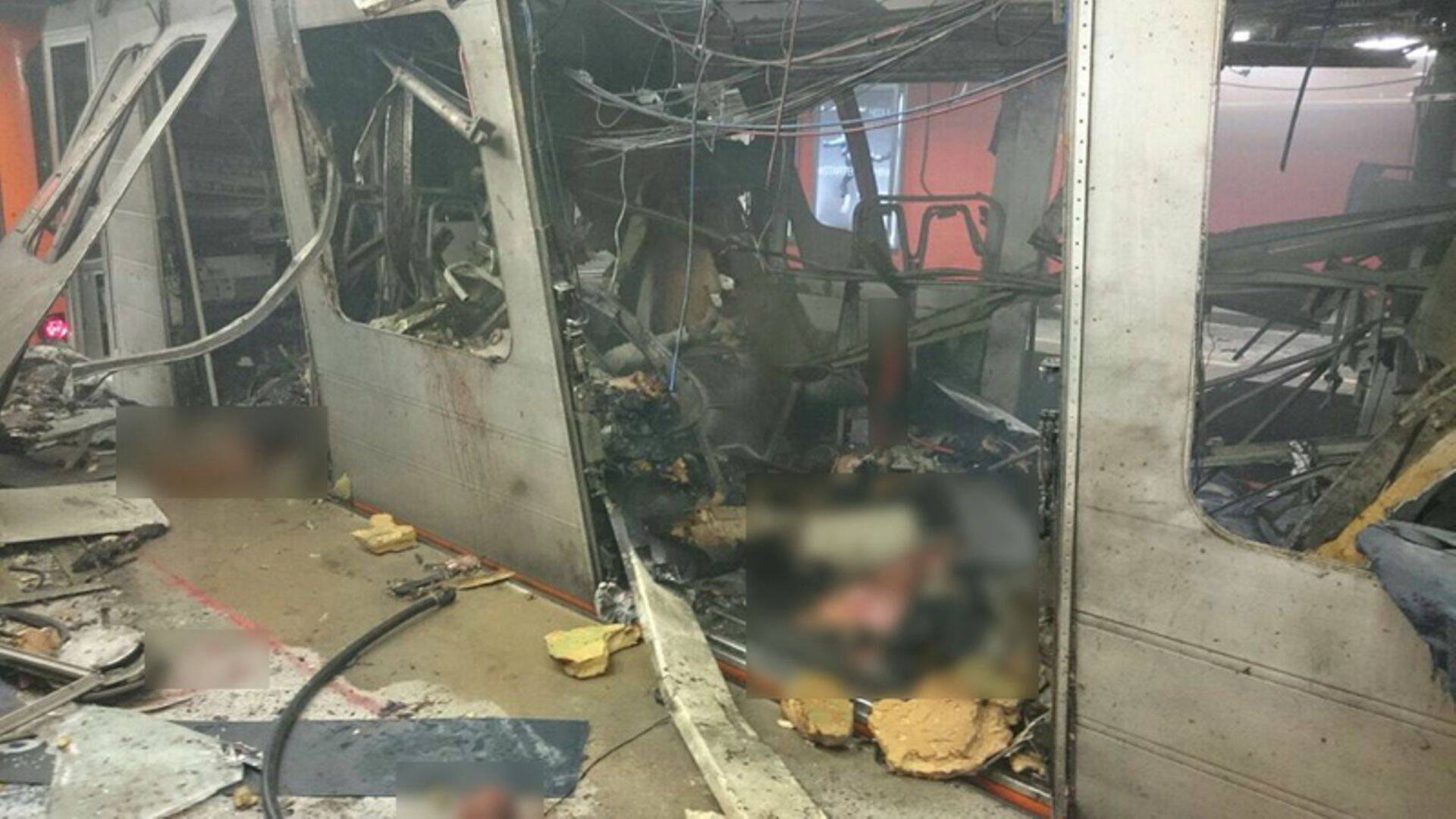 Maelbeeki metroojaam pärast plahvatust