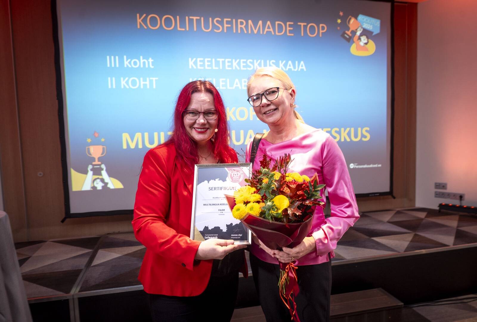 Koolitusettevõtete TOPi võit läks tänavu Multilingua Keelekeskusele.