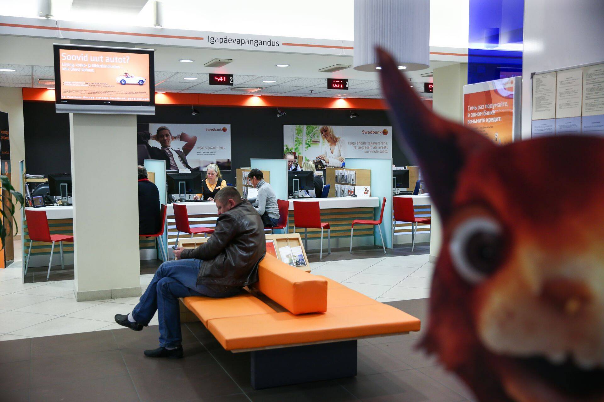 Swedbank teenindussaal.