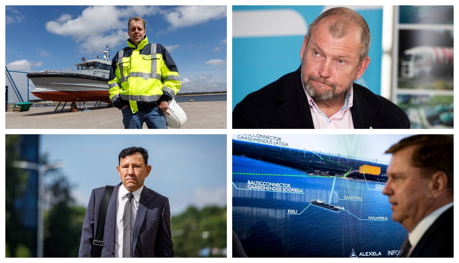 Tuntud ettevõtjate osalusega tuuleenergia, gaasi ja biogaasi firmad maksavad keskmist töötasu, mis mõnes firmas ületab ka peaministri palka. Ettevõtjad vasakult paremale: Margus Vanaselja, Heiti Hääl, Enn Pant ja Ain Hanschmidt.