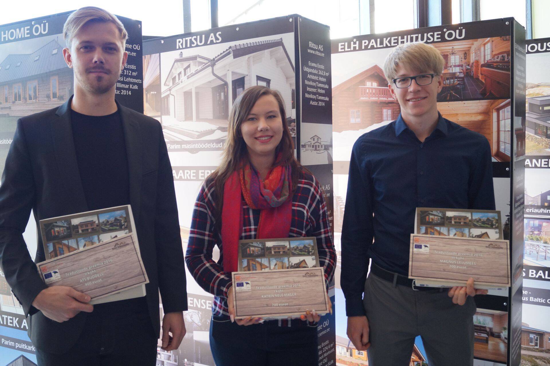 Vasakult: Ats Buddell, Katrin Nele Mäger, Magnus Lelumees.